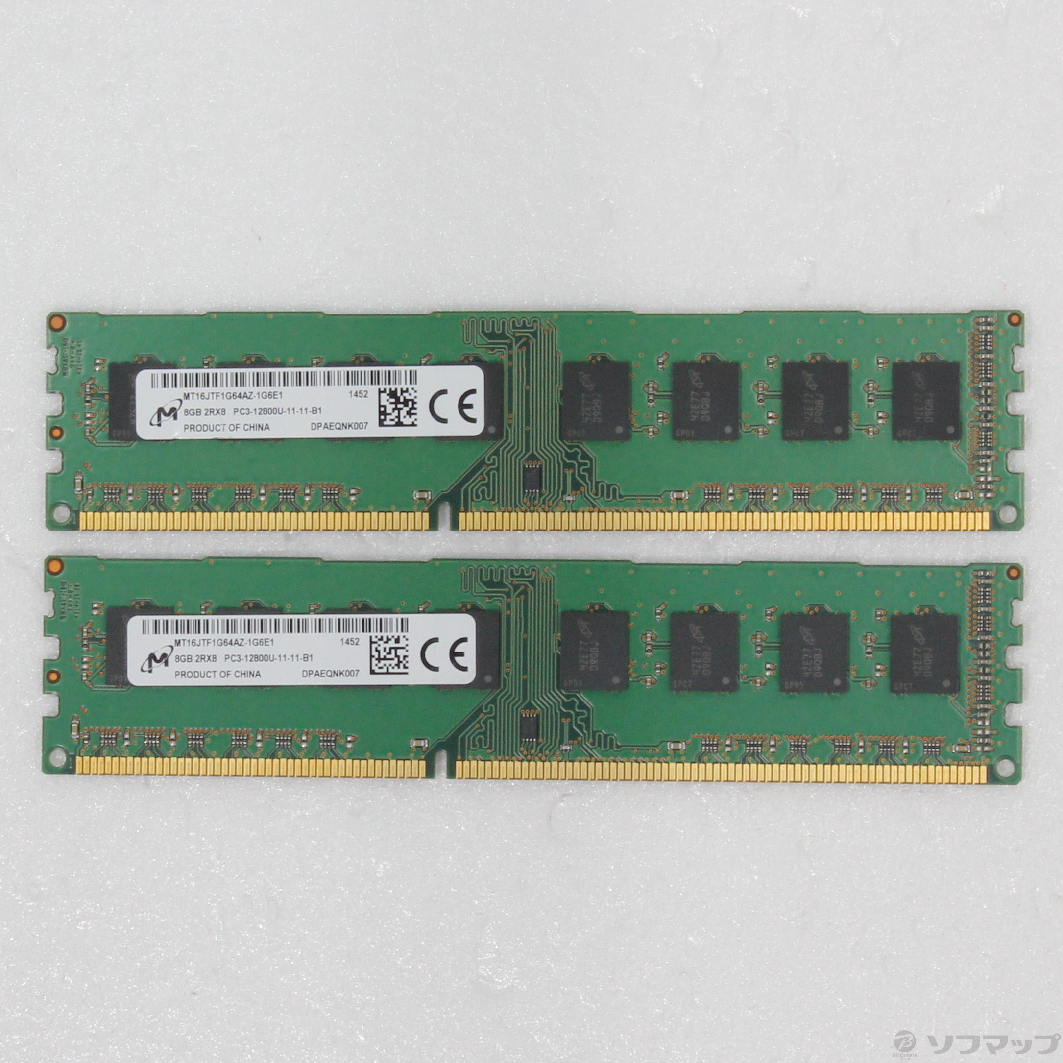 スマホ/家電/カメラメモリ 8GB × 2枚 DDR3