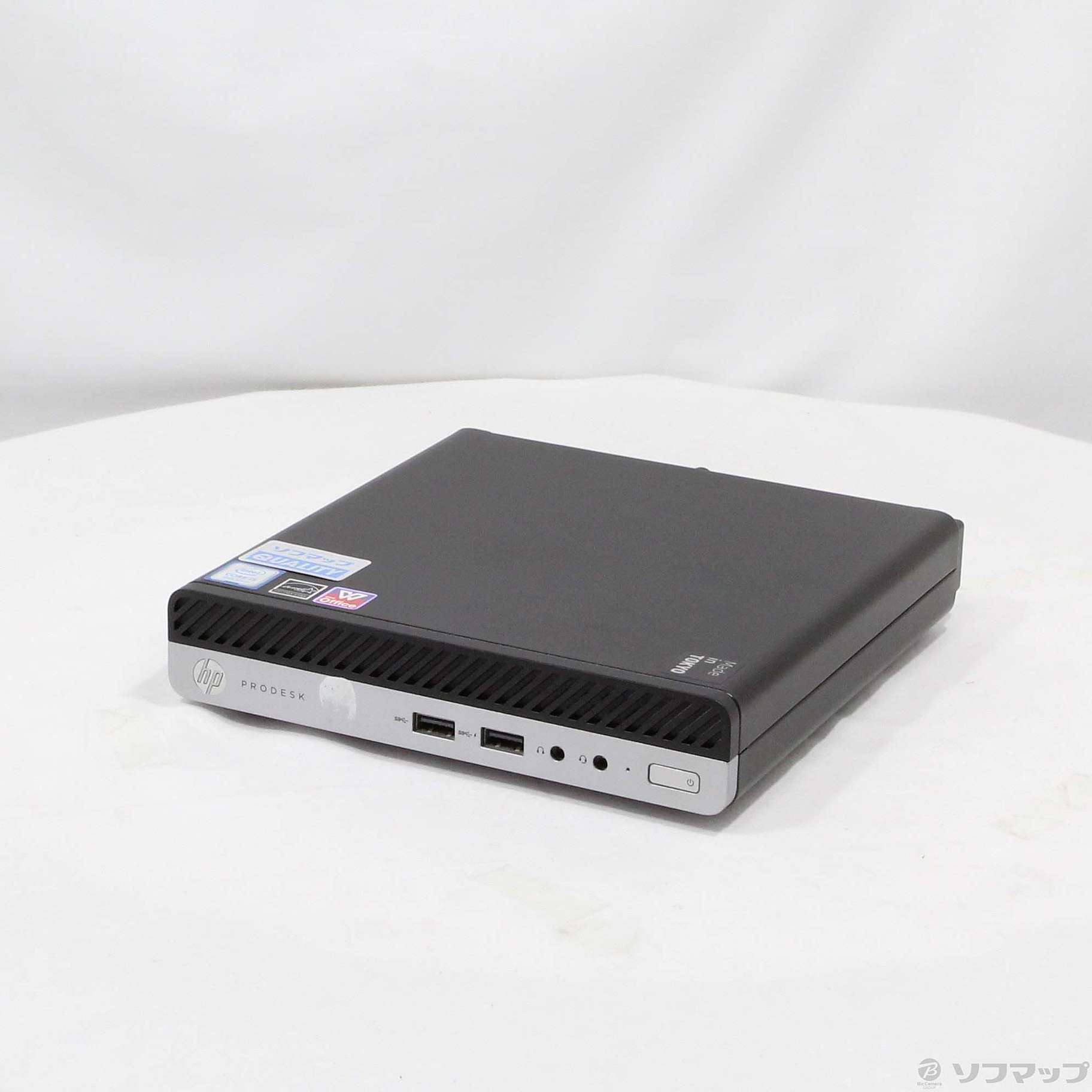 HP Prodesk 400 DM i5 8500T　SSD 256GB電源入れるとすぐに使用できます