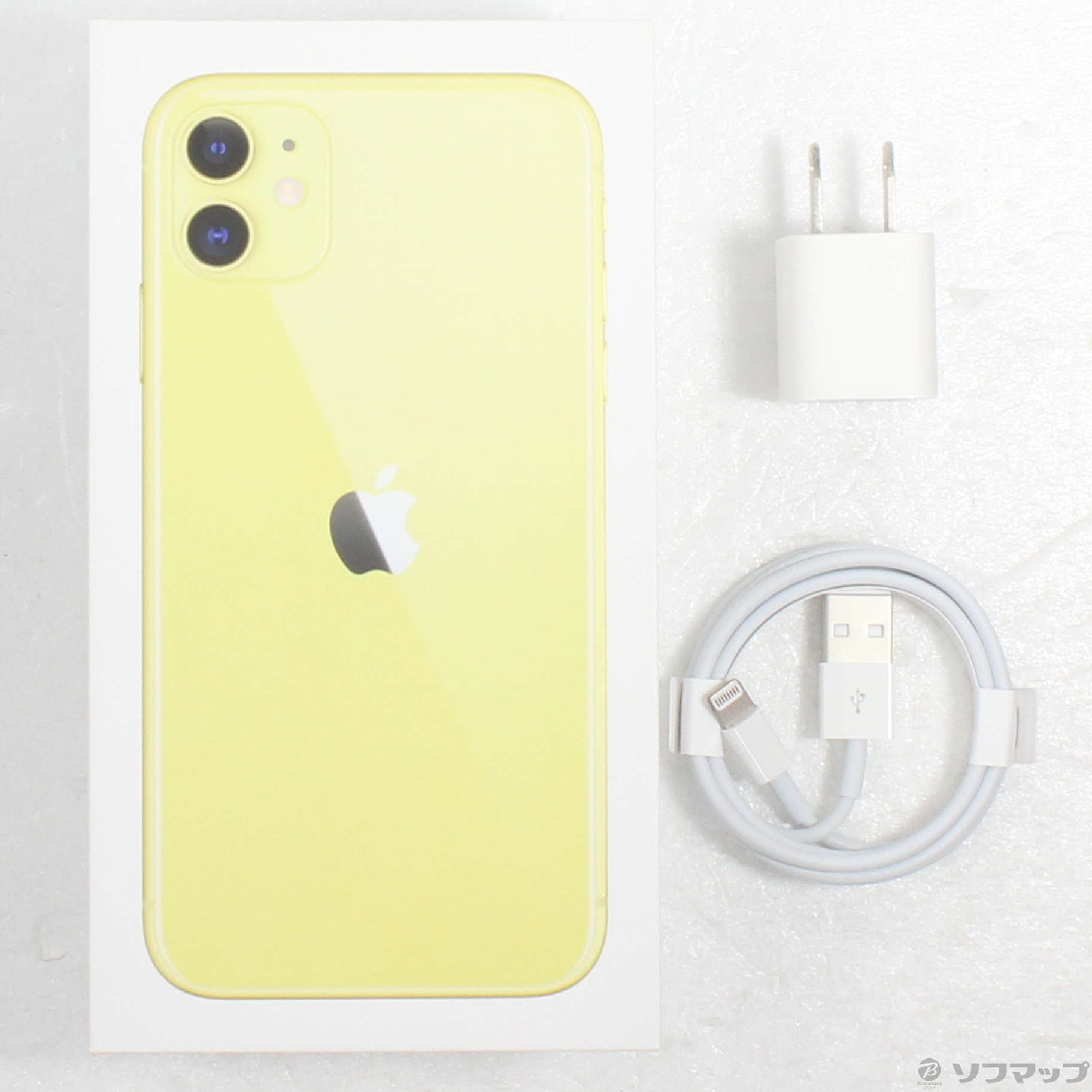 中古】iPhone11 128GB イエロー MWM42J／A SIMフリー [2133051532843