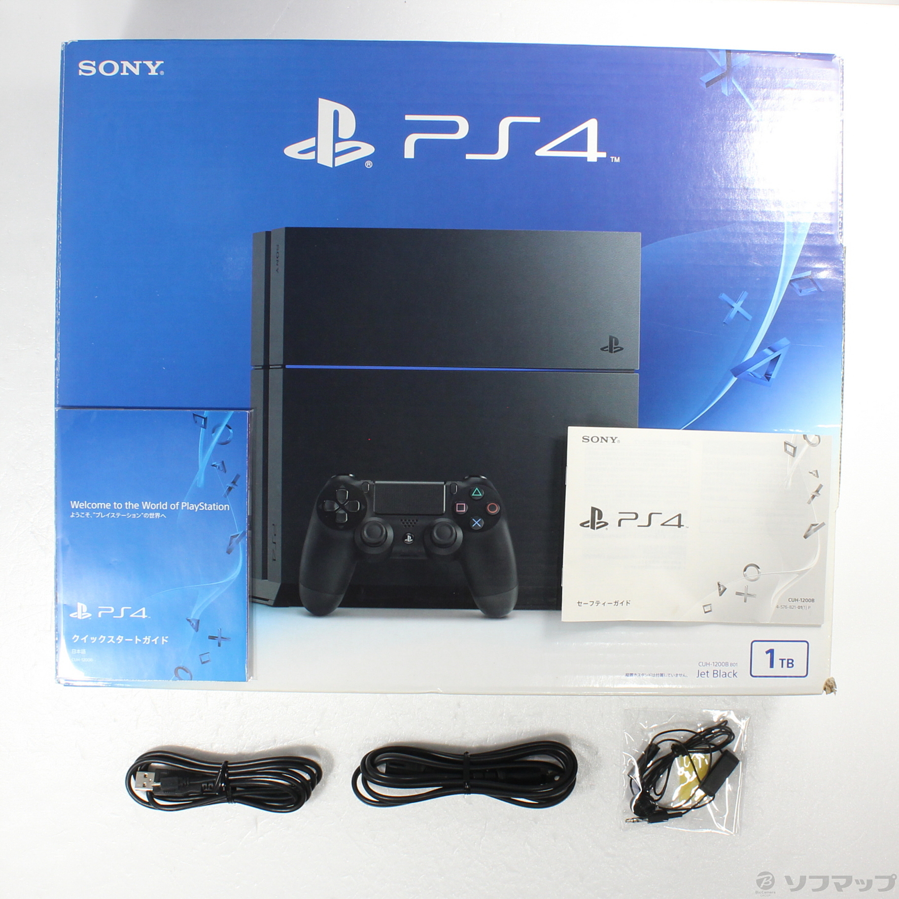中古】PlayStation 4 ジェットブラック 1TB CUH-1200BB [2133051533680 