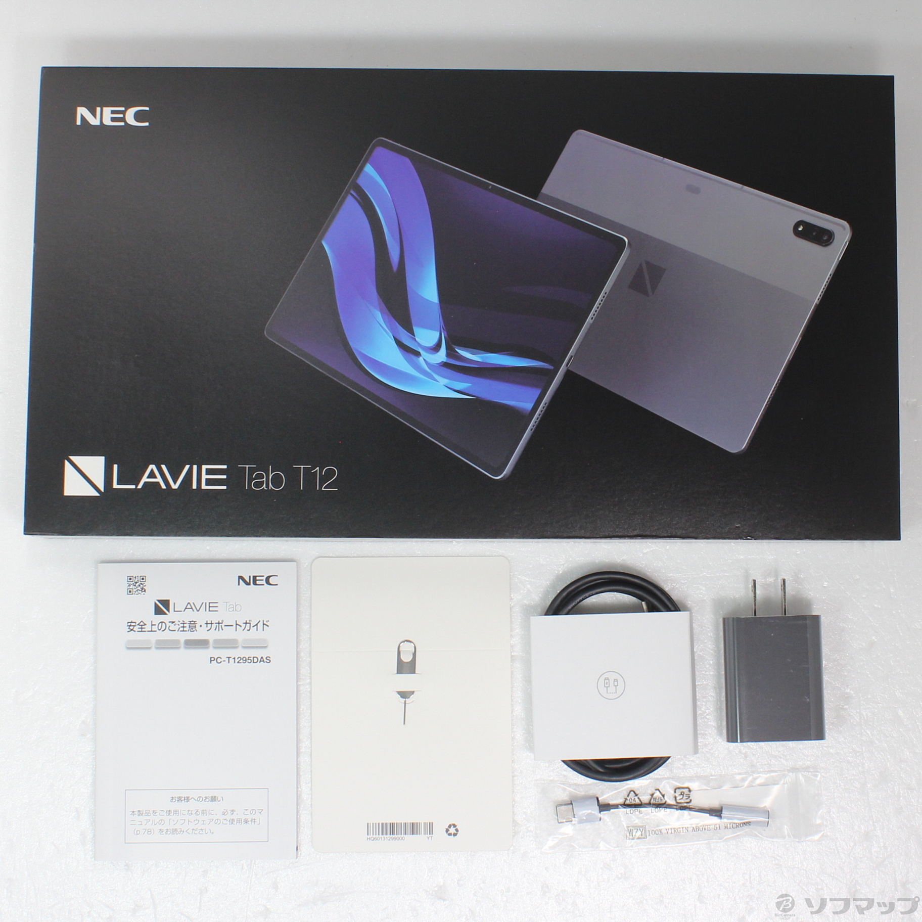 中古】LAVIE Tab T12 T1295／DAS 256GB ストームグレー PC-T1295DAS Wi