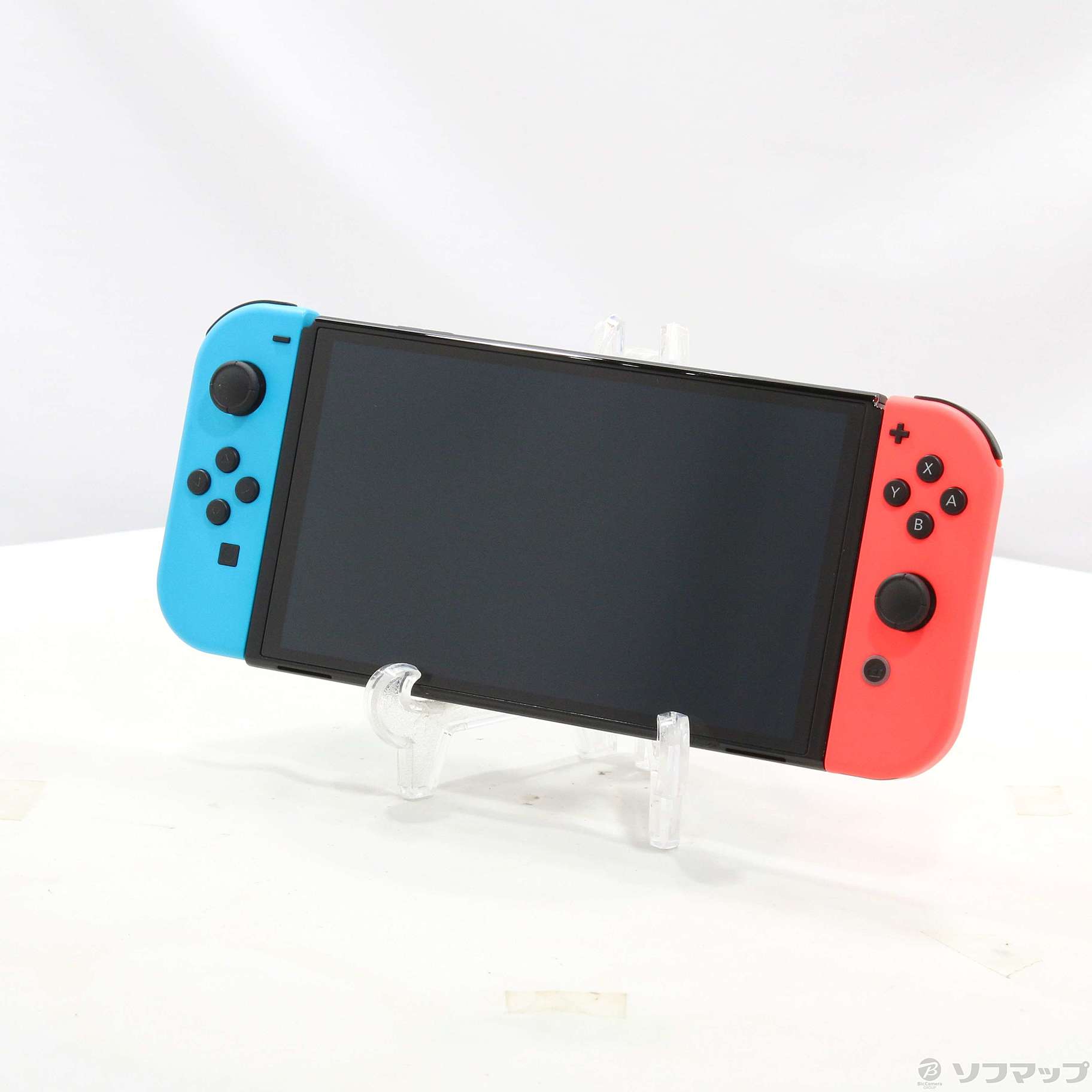 中古品〕 Nintendo Switch 有機ELモデル Joy-Con(L) ネオンブルー／(R