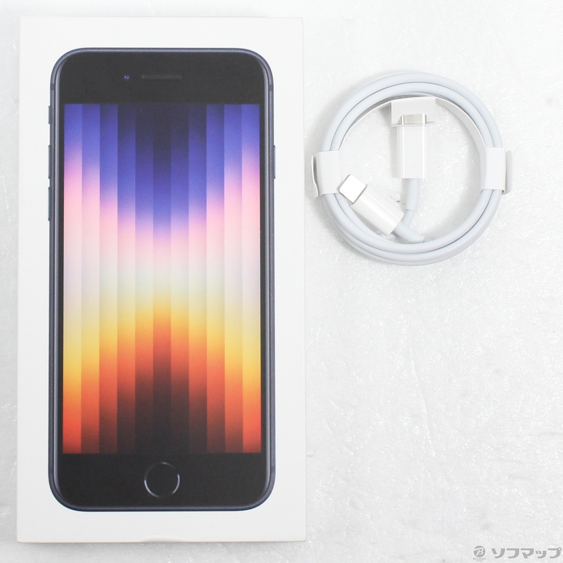 中古】iPhone SE 第3世代 64GB ミッドナイト MMYC3J／A SIMフリー 