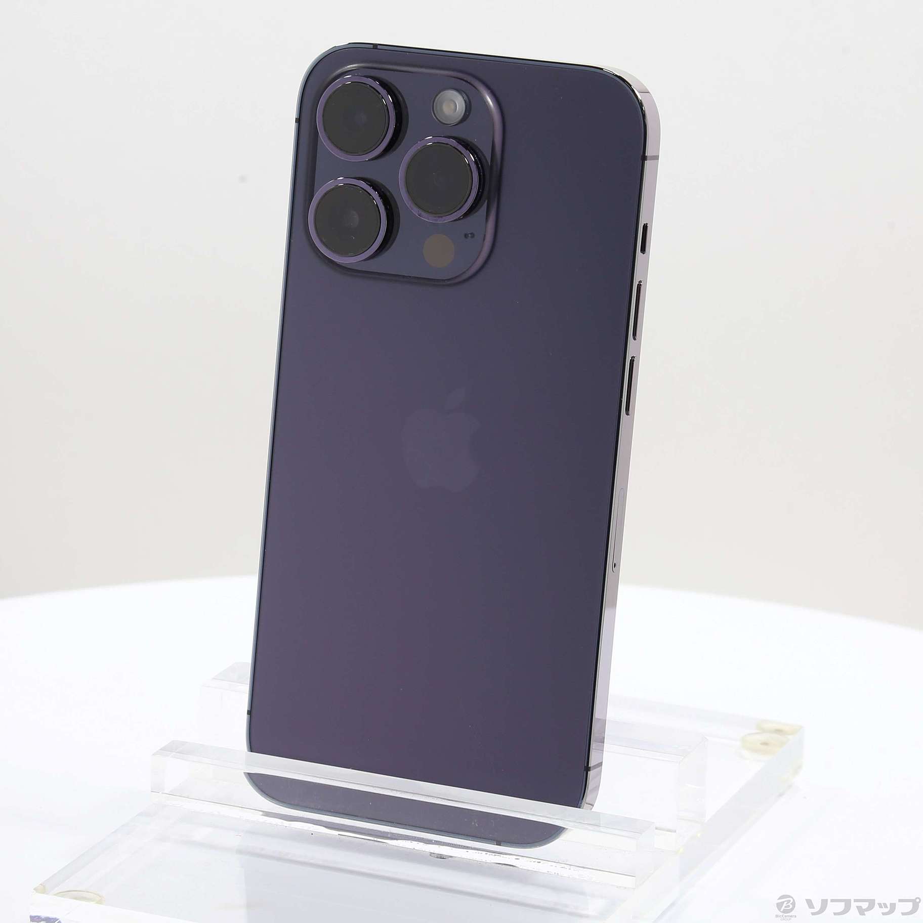 中古】iPhone14 Pro 128GB ディープパープル MQ0F3J／A SIM