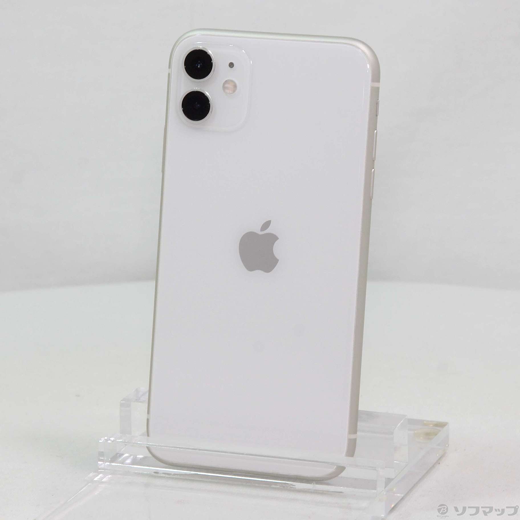 (中古)Apple iPhone11 128GB ホワイト MWM22J/A SIMフリー(252-ud)
