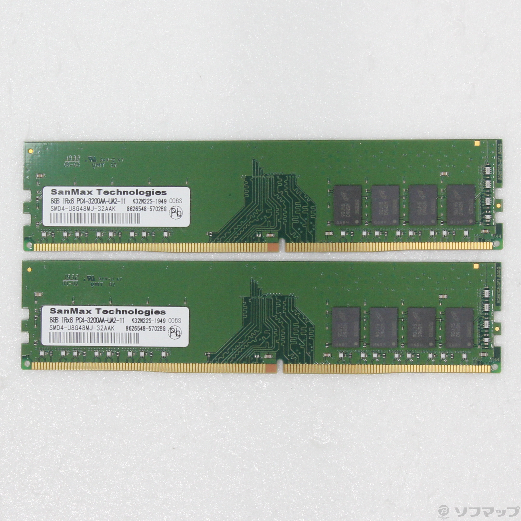 中古】288P PC4-25600 DDR4-3200 16GB 8GB×2枚組 [2133051559703