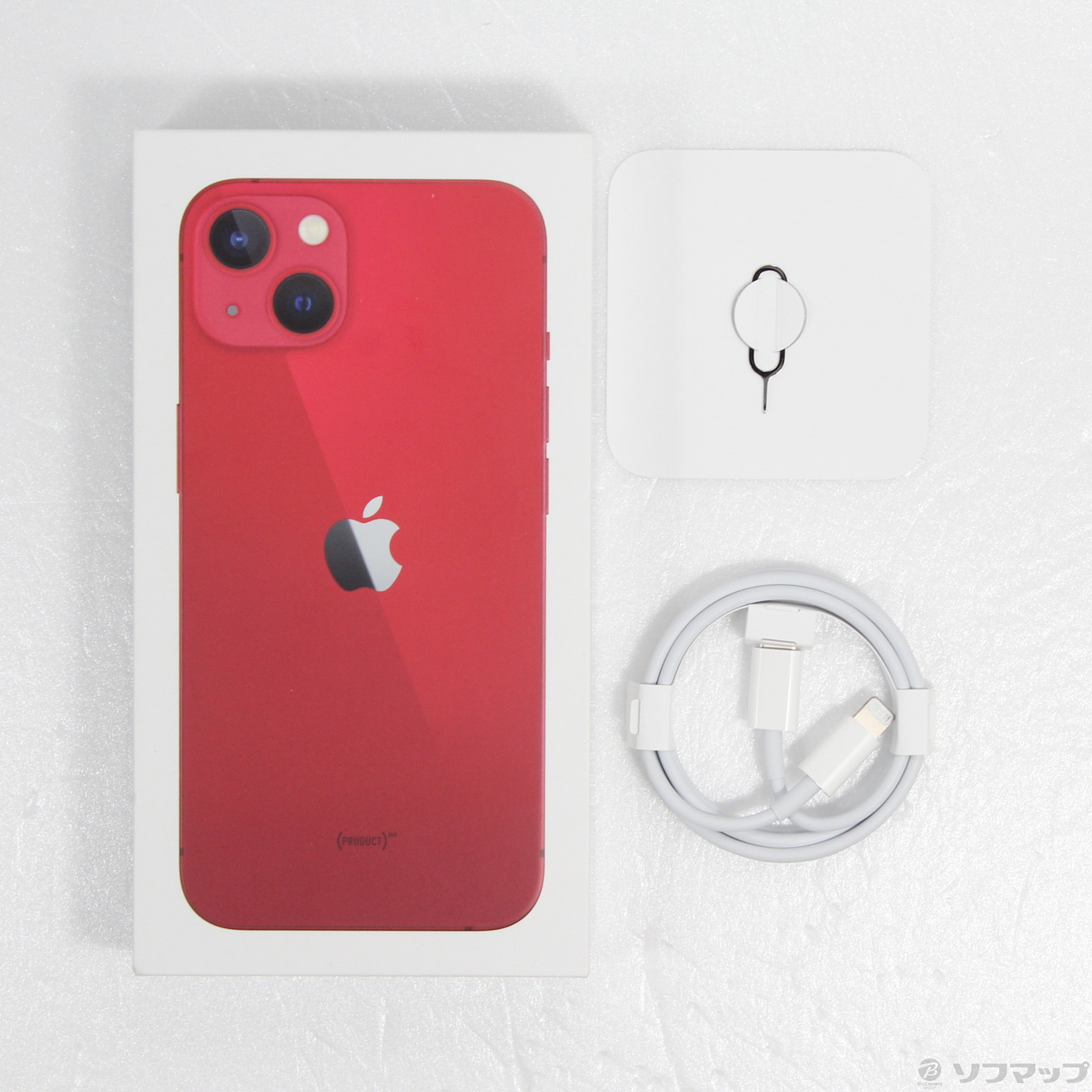 中古】セール対象品 iPhone13 128GB プロダクトレッド MLNF3J／A SIM 