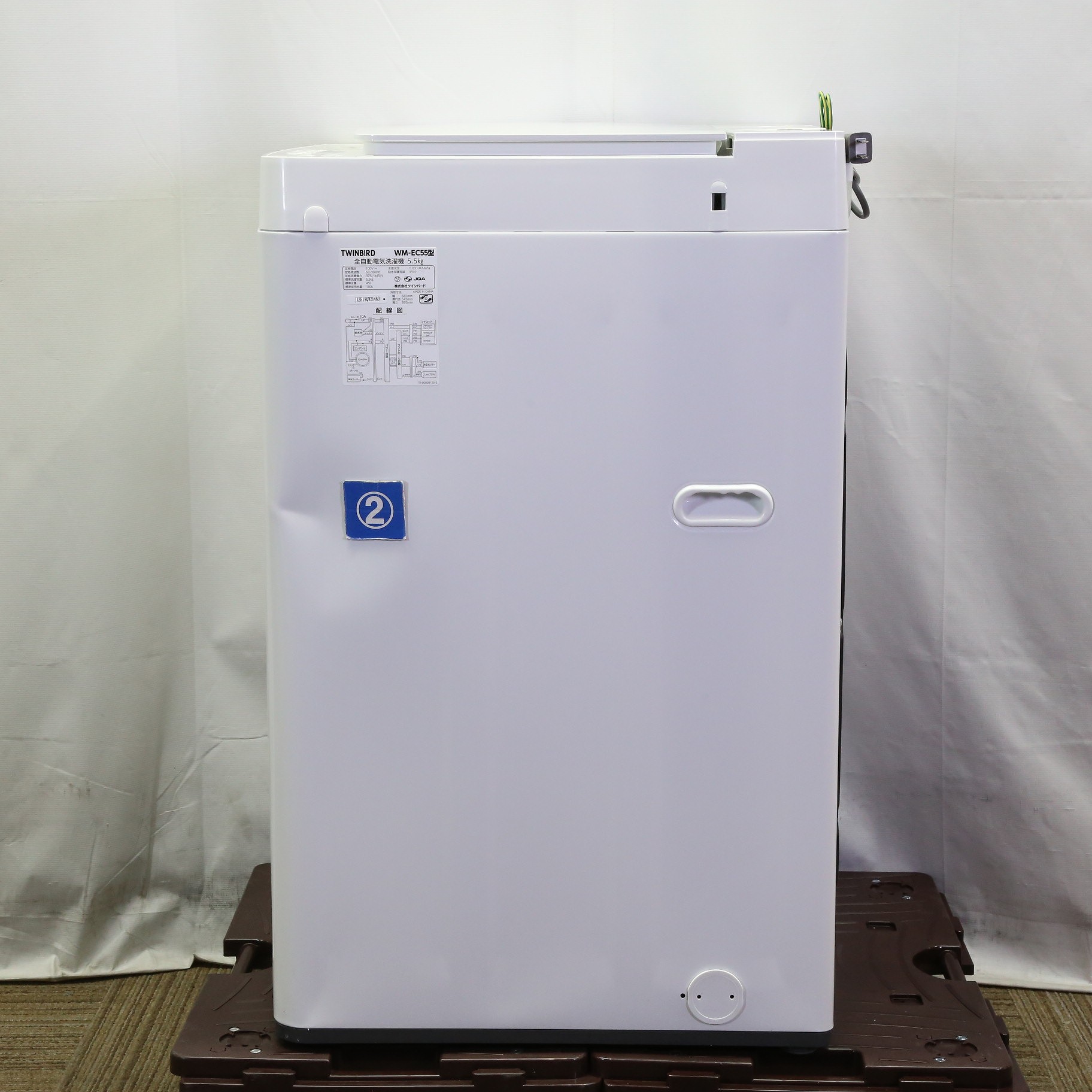 中古】〔展示品〕 全自動洗濯機 ホワイト WM-EC55W ［洗濯5.5kg ／簡易