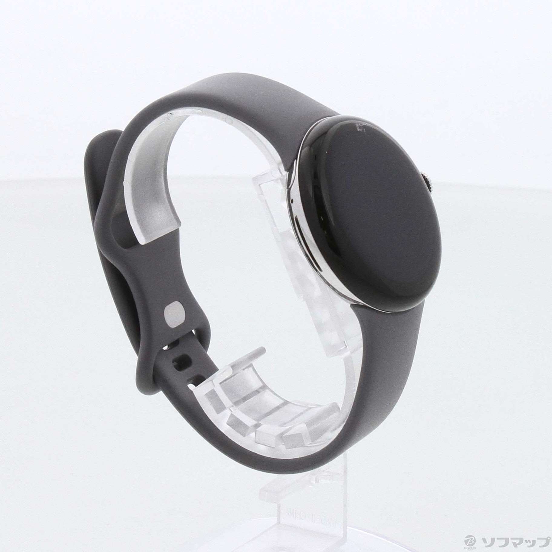 中古】Google Pixel Watch Polished Silver ステンレス ケース／Charcoal アクティブ バンド GA03305- TW [2133051623213] - リコレ！|ビックカメラグループ ソフマップの中古通販サイト