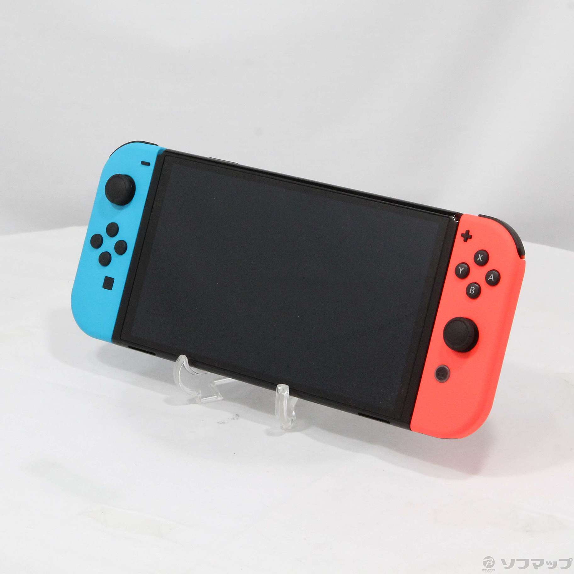 中古】Nintendo Switch 有機ELモデル Joy-Con(L) ネオンブルー／(R