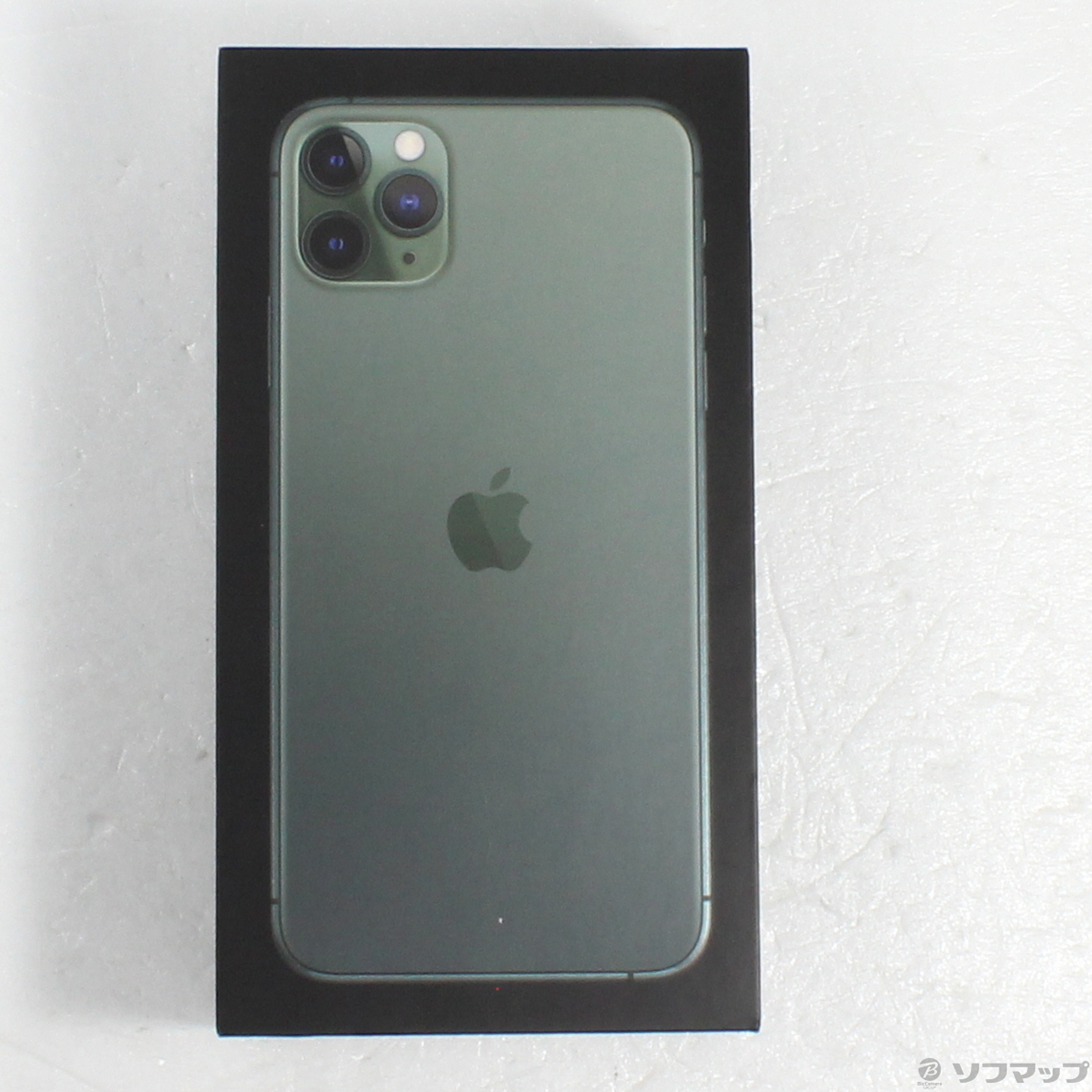 中古】iPhone11 Pro Max 256GB ミッドナイトグリーン MWHM2J／A SIM
