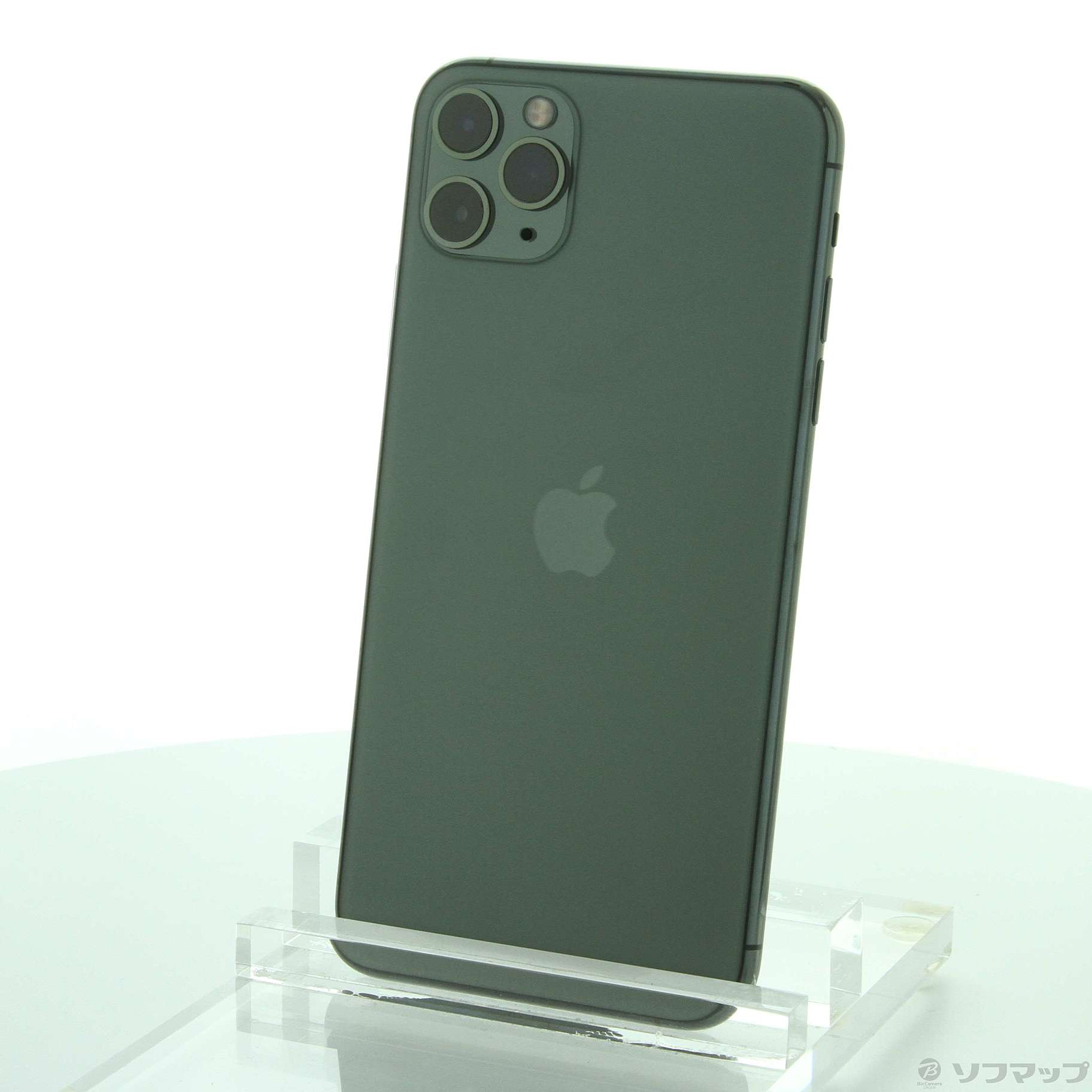 中古】iPhone11 Pro Max 256GB ミッドナイトグリーン MWHM2J／A SIM