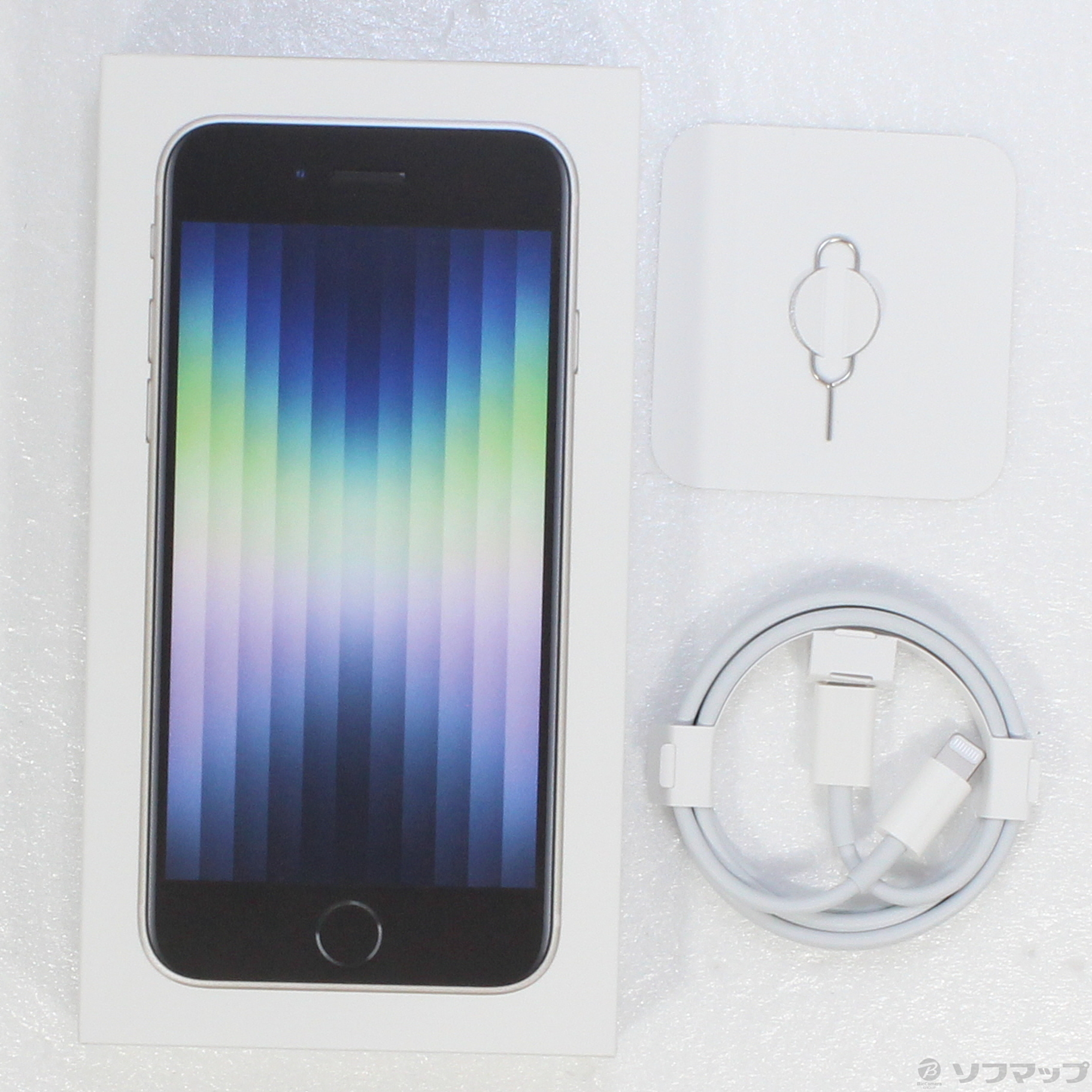 中古】iPhone SE 第3世代 256GB スターライト MMYK3J／A SIMフリー