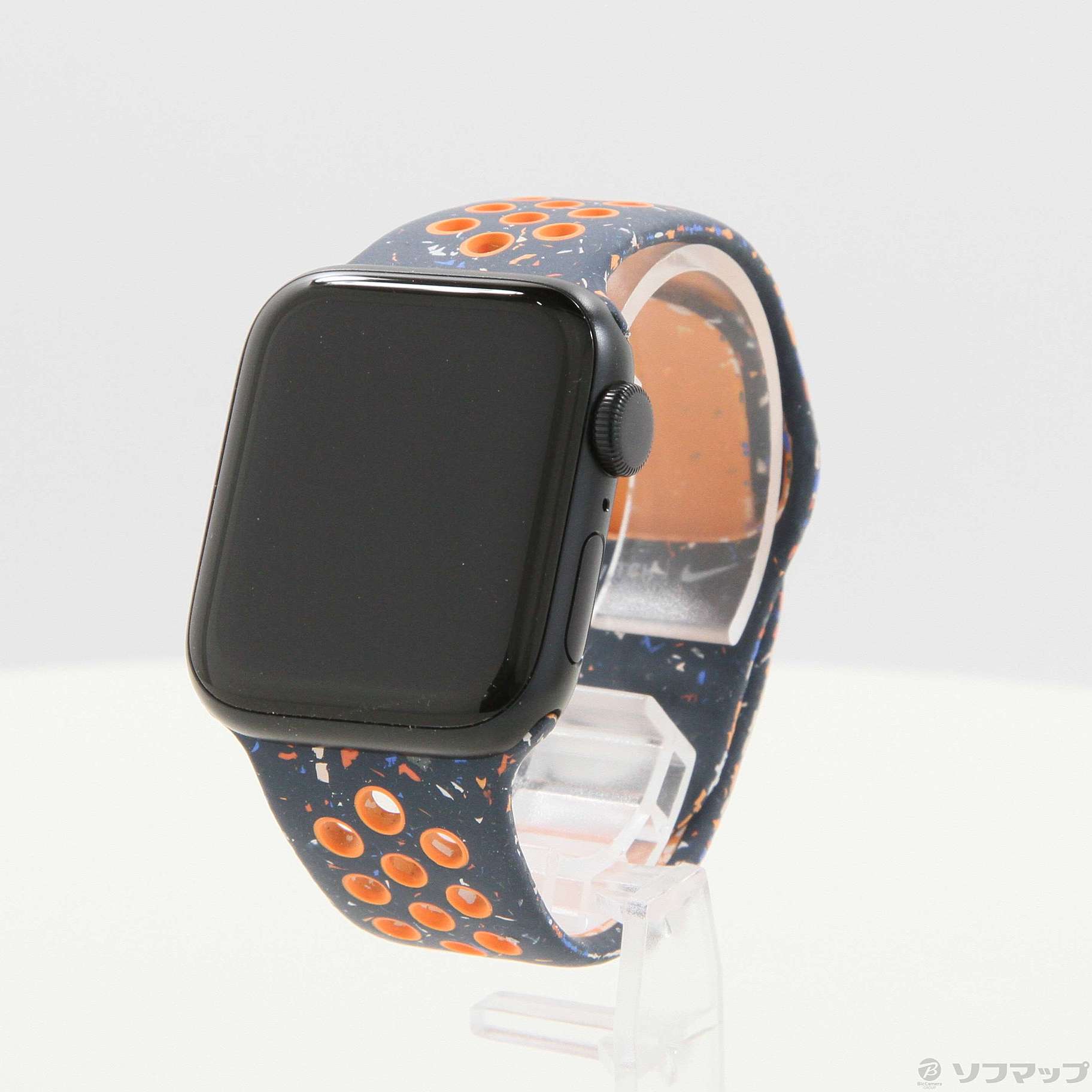 Apple Watch SE 第2世代 GPS 40mm ミッドナイトアルミニウムケース ブルーフレームNikeスポーツバンド