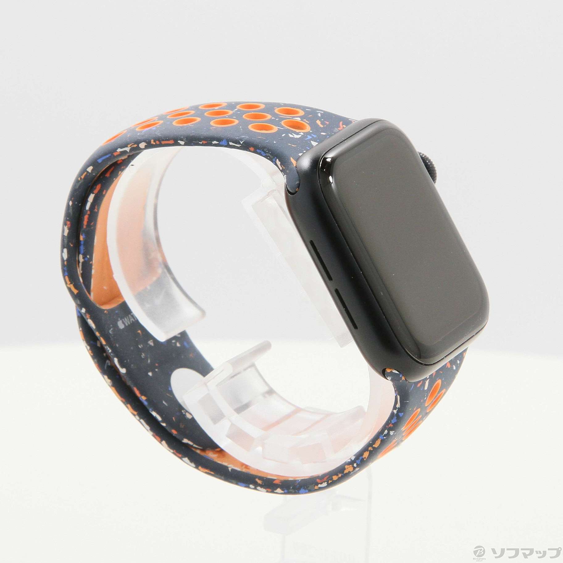 Apple Watch SE 第2世代 GPS 40mm ミッドナイトアルミニウムケース ブルーフレームNikeスポーツバンド