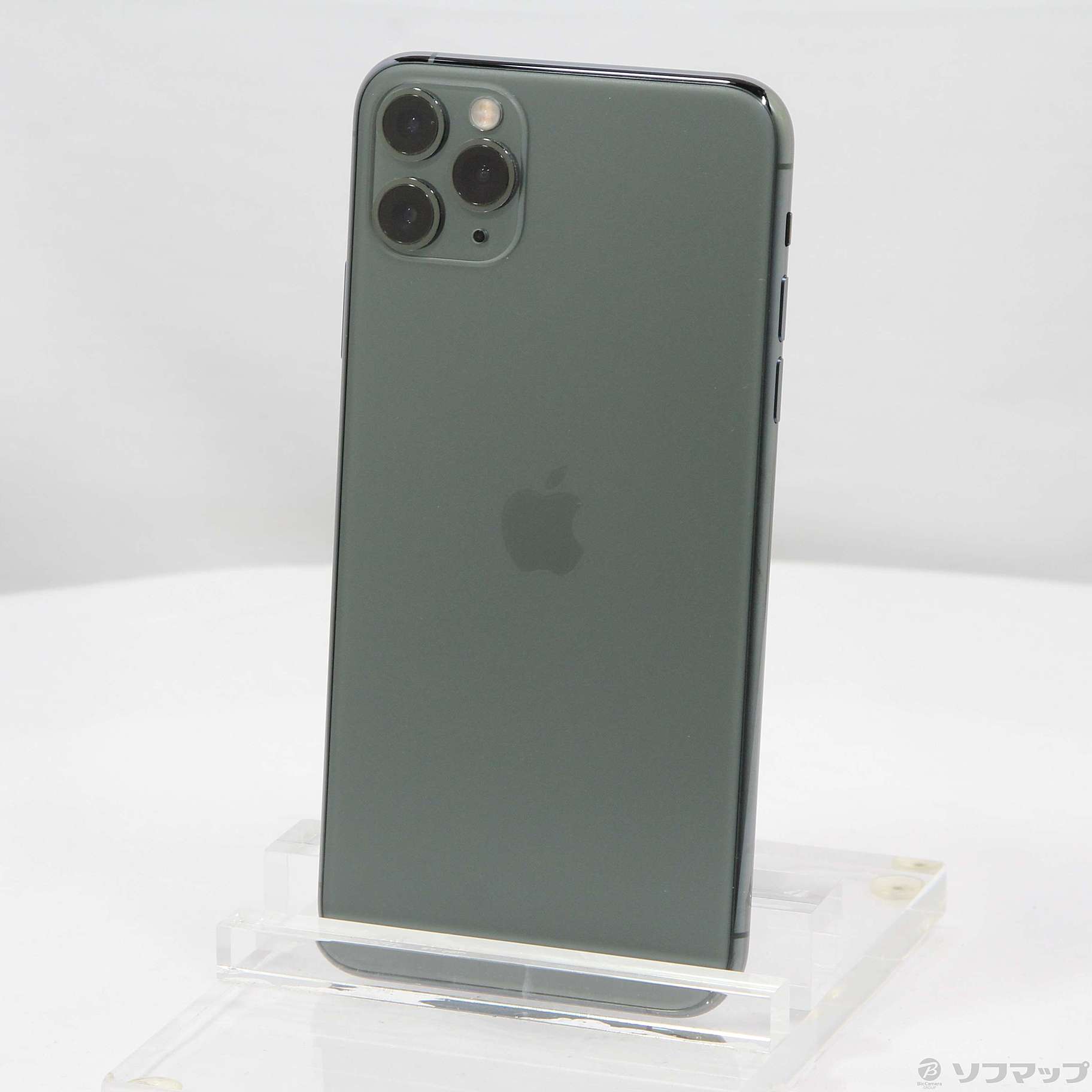 中古】iPhone11 Pro Max 256GB ミッドナイトグリーン MWHM2J／A SIM