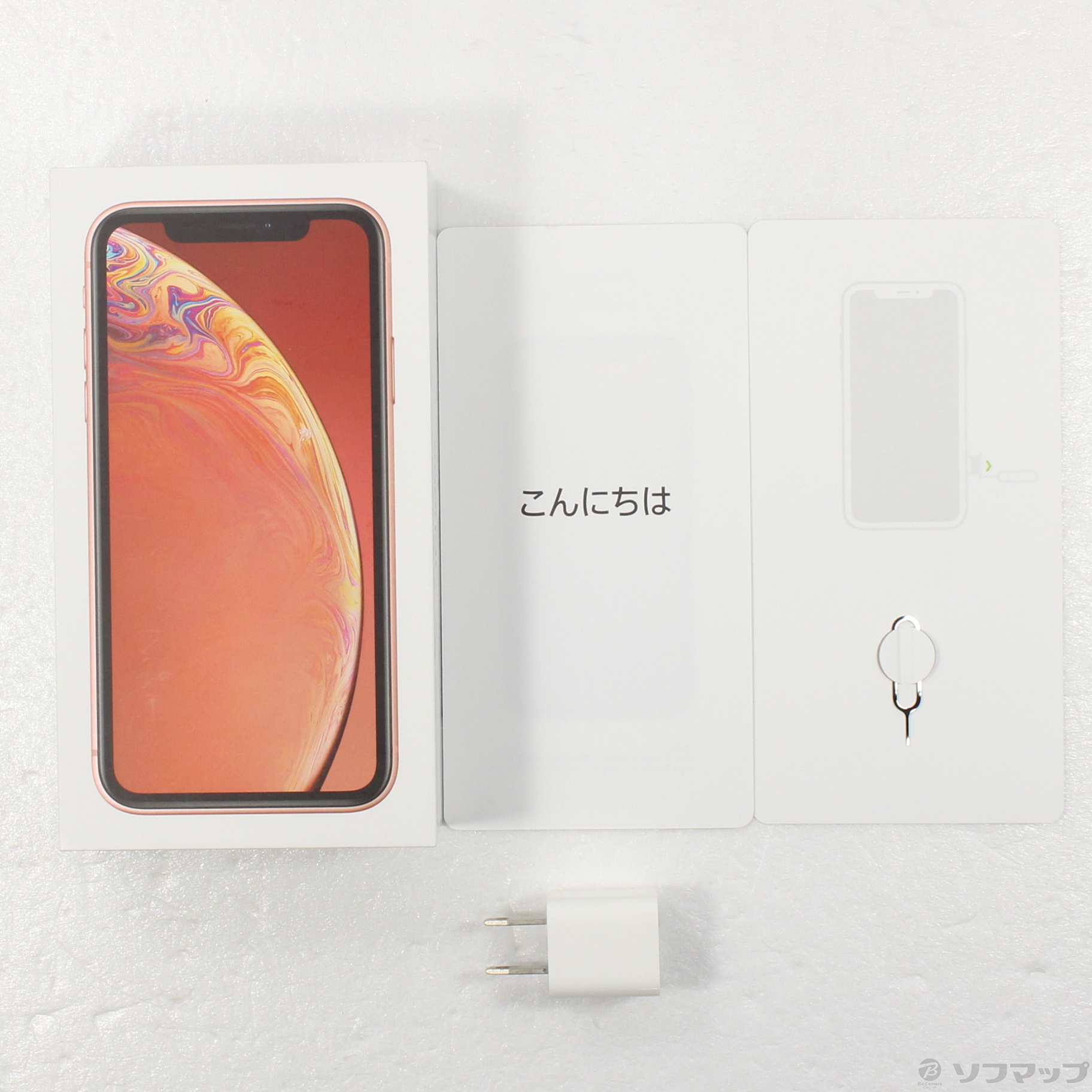 中古】iPhoneXR 128GB コーラル MT0T2J／A SIMフリー [2133051664247