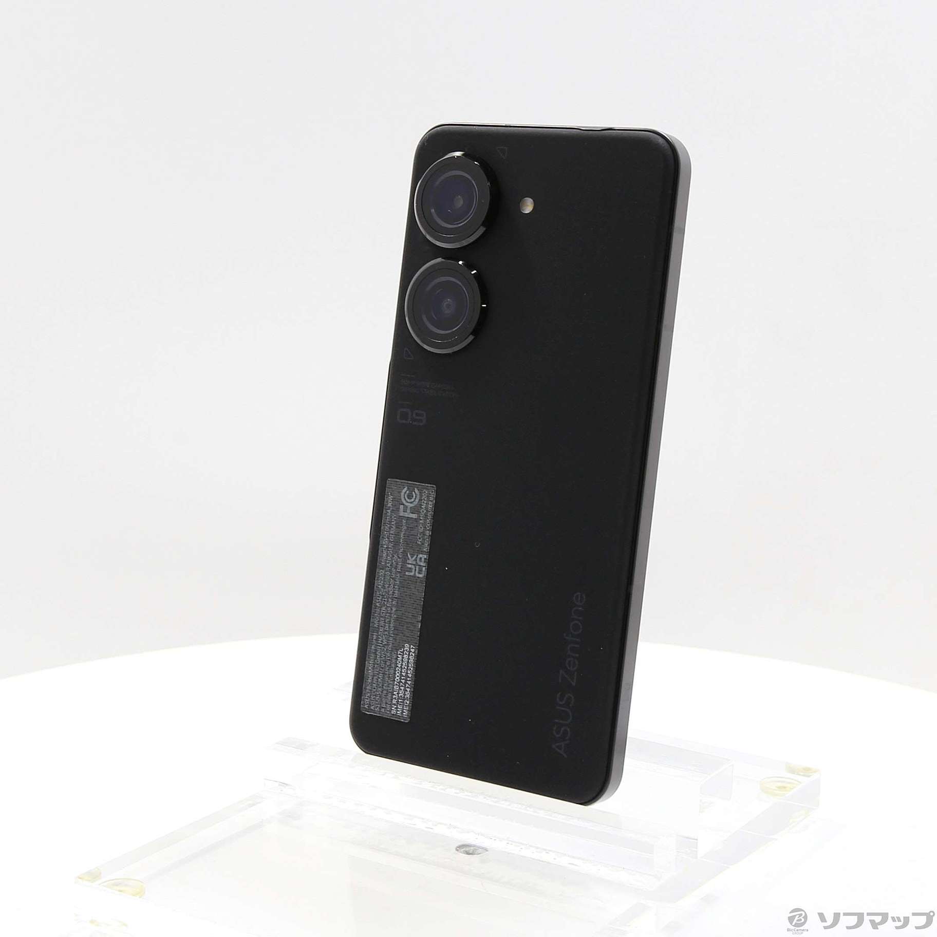 直営公式サイト ZenFone 9 (RAM 8GBモデル) ミッドナイトブラック 