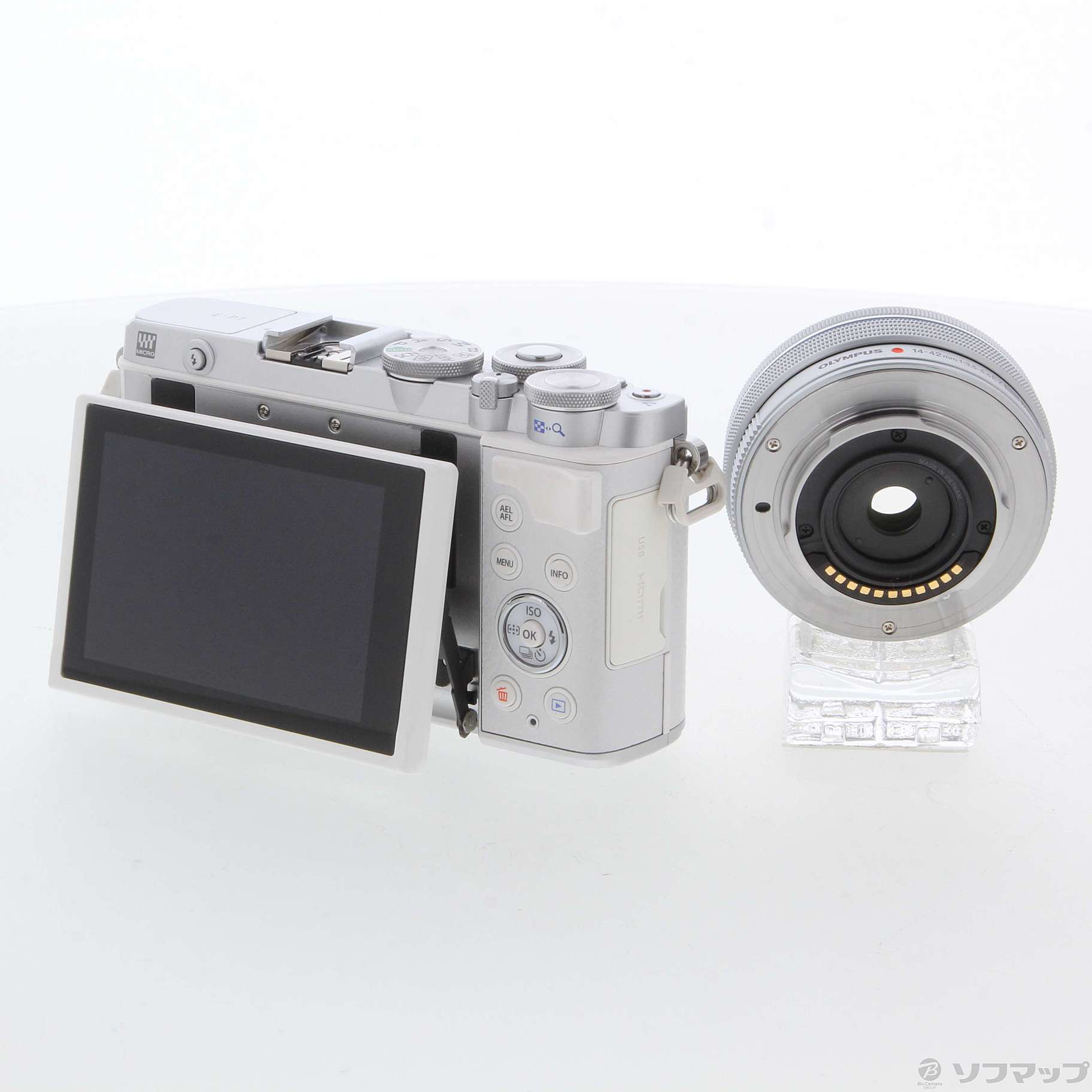 中古】OLYMPUS PEN E-P7 14-42mm EZレンズキット ホワイト