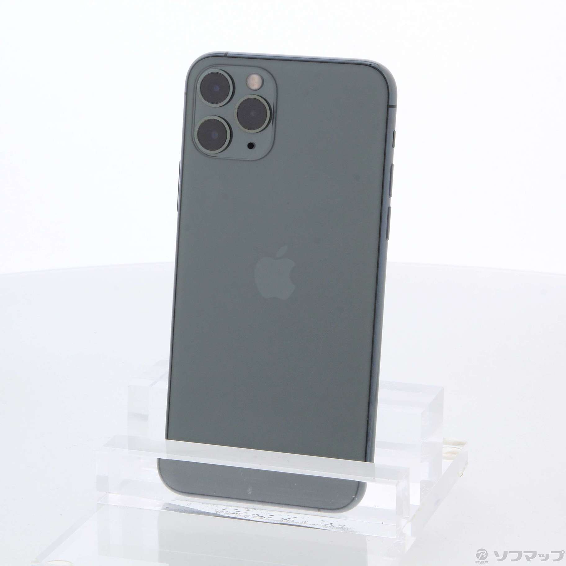 (中古)Apple iPhone11 Pro 256GB ミッドナイトグリーン MWCC2J/A SIMフリー(295-ud)
