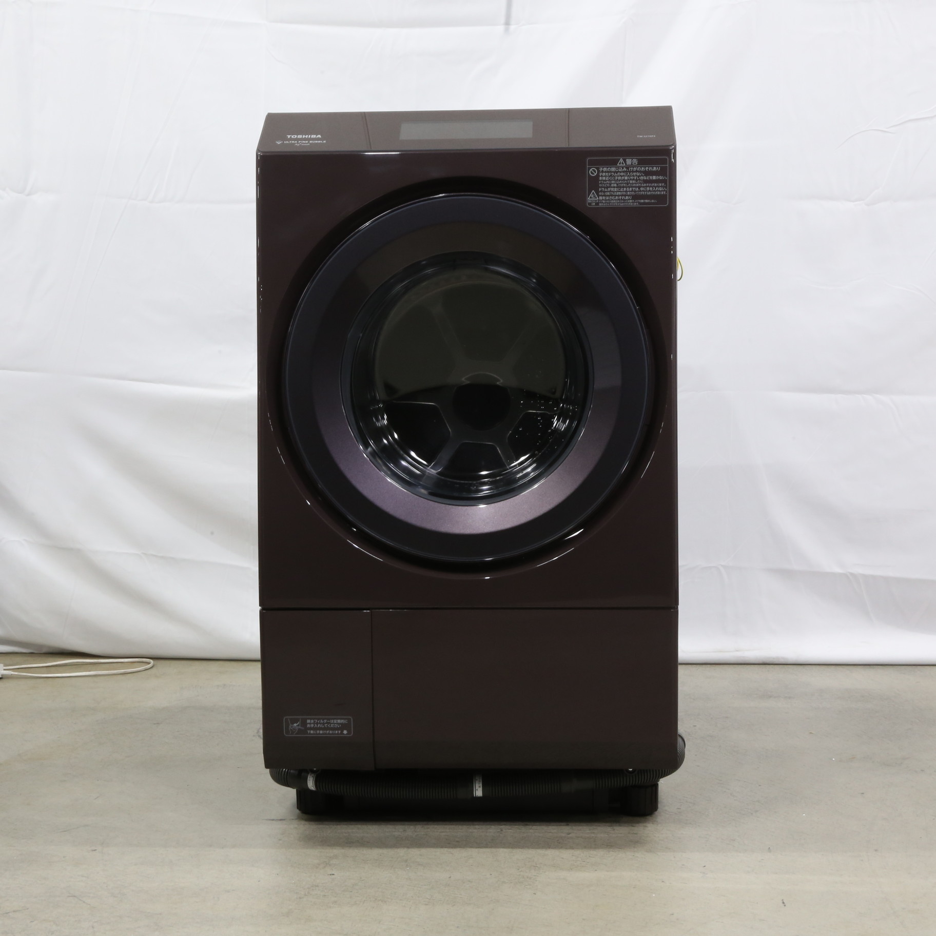 〔展示品〕 ドラム式洗濯乾燥機 ZABOON（ザブーン） ボルドーブラウン TW-127XP3L(T) ［洗濯12.0kg ／乾燥7.0kg  ／ヒートポンプ乾燥 ／左開き］