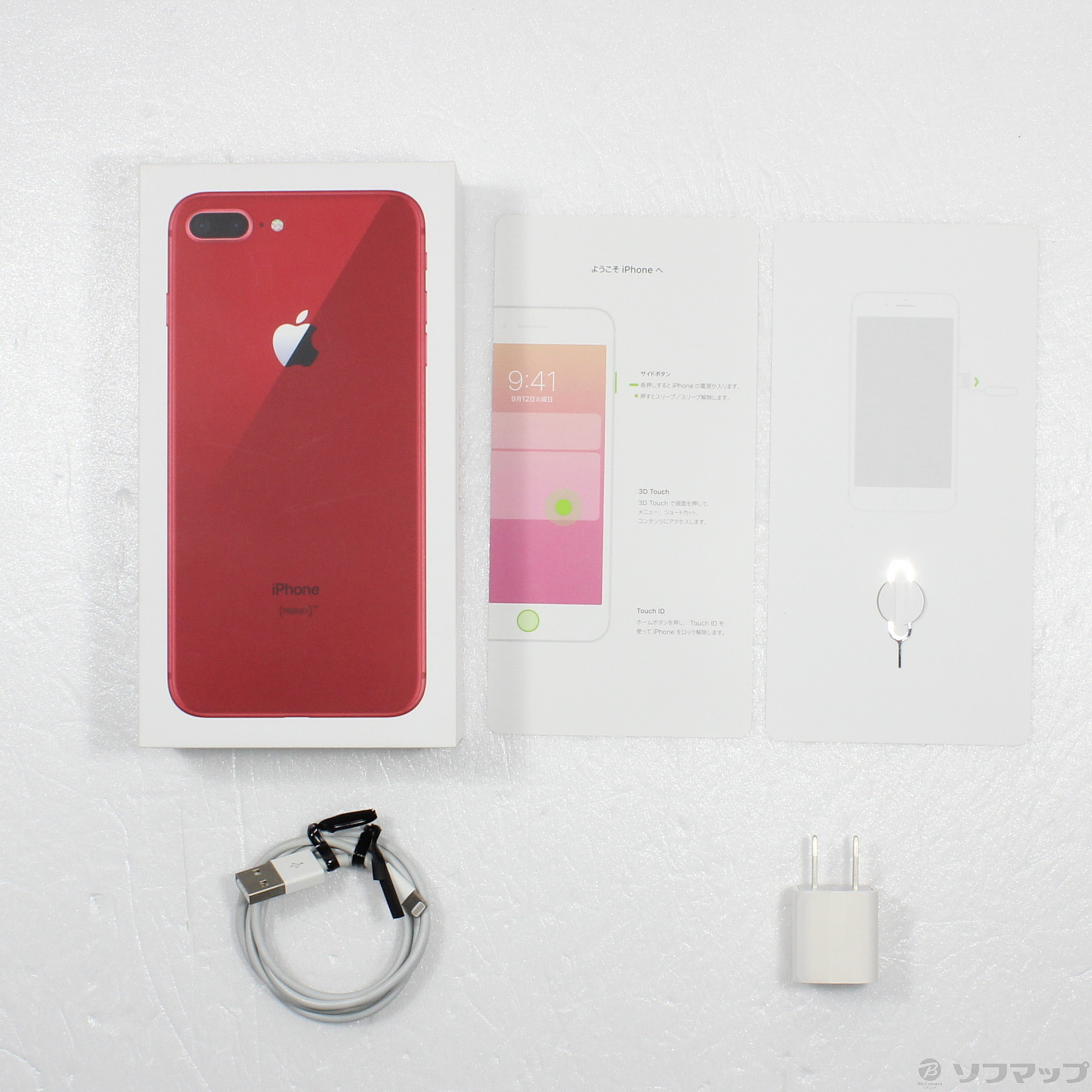 iPhone8 plus 256GB SIMフリー レッド - スマートフォン/携帯電話