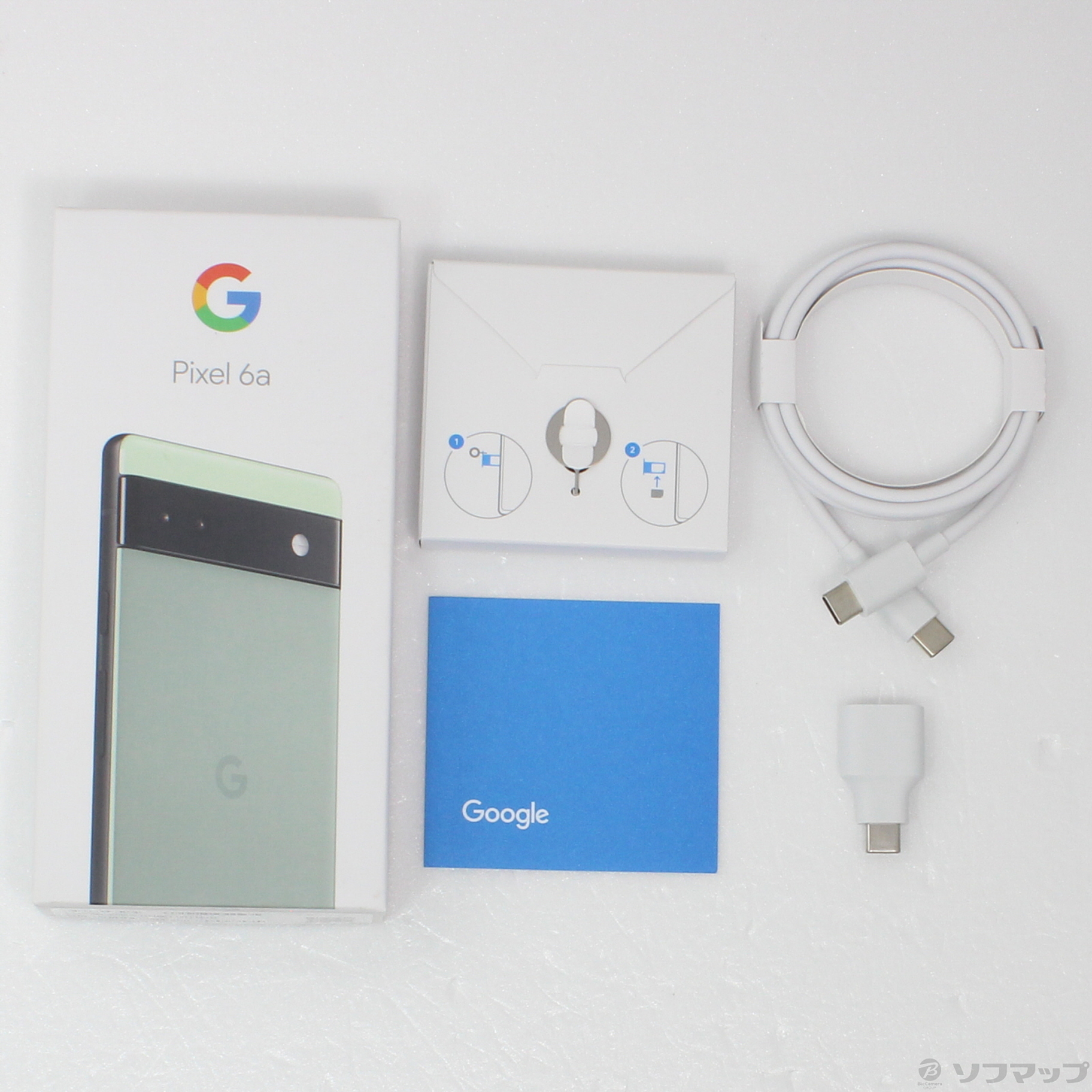 中古】Google Pixel 6a 128GB セージ GB17L auロック解除SIMフリー