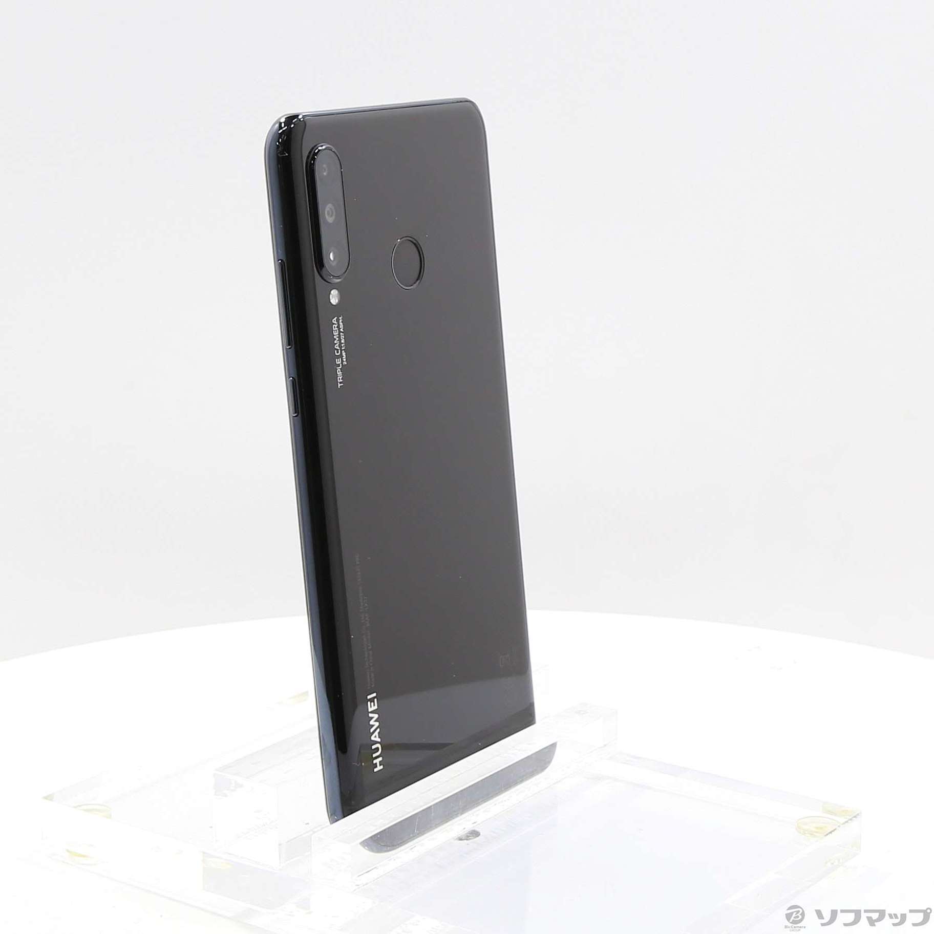 中古】HUAWEI P30 lite 64GB ミッドナイトブラック MAR-LX2J SIMフリー