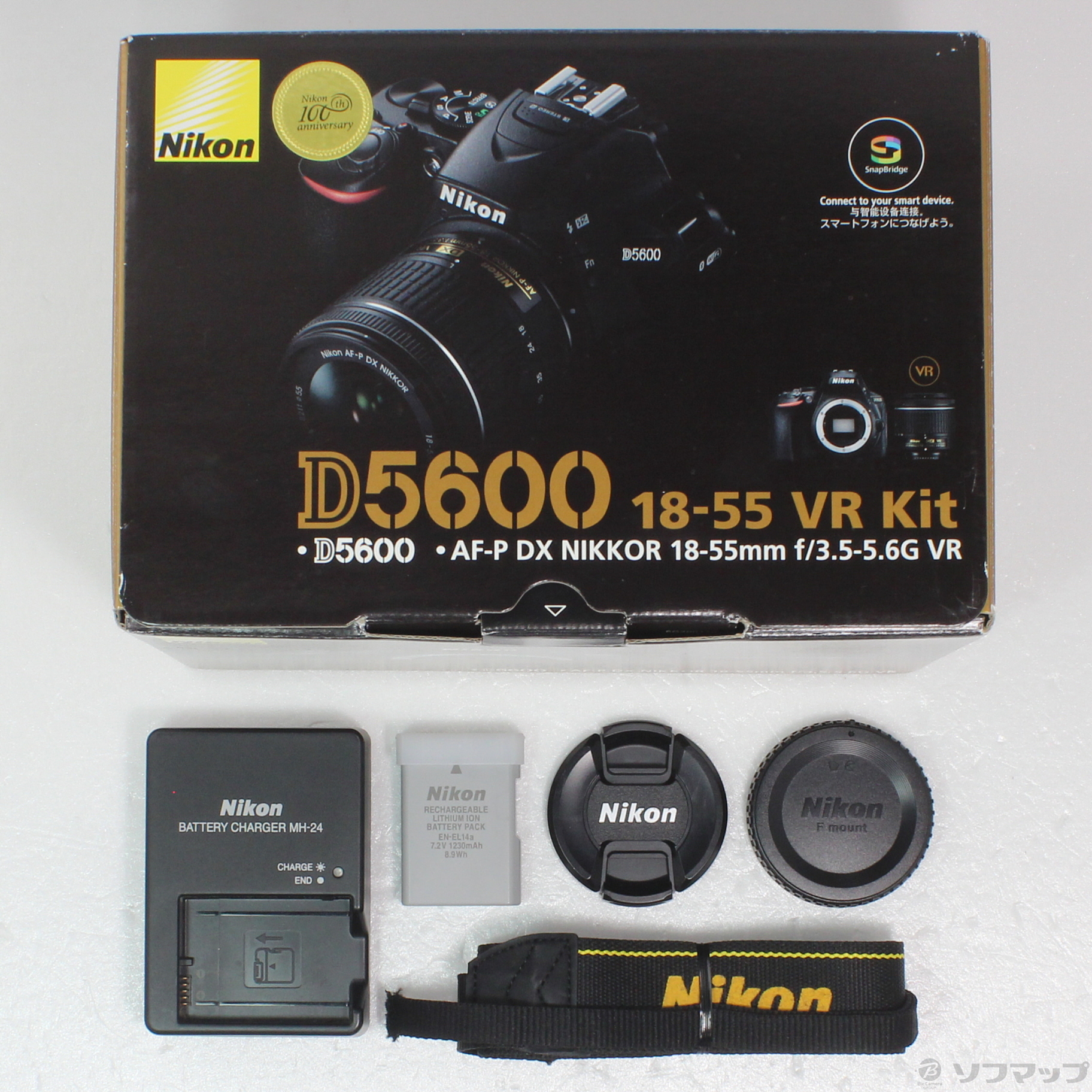 中古】NIKON D5600 18-55 VR レンズキット ブラック [2133051767382