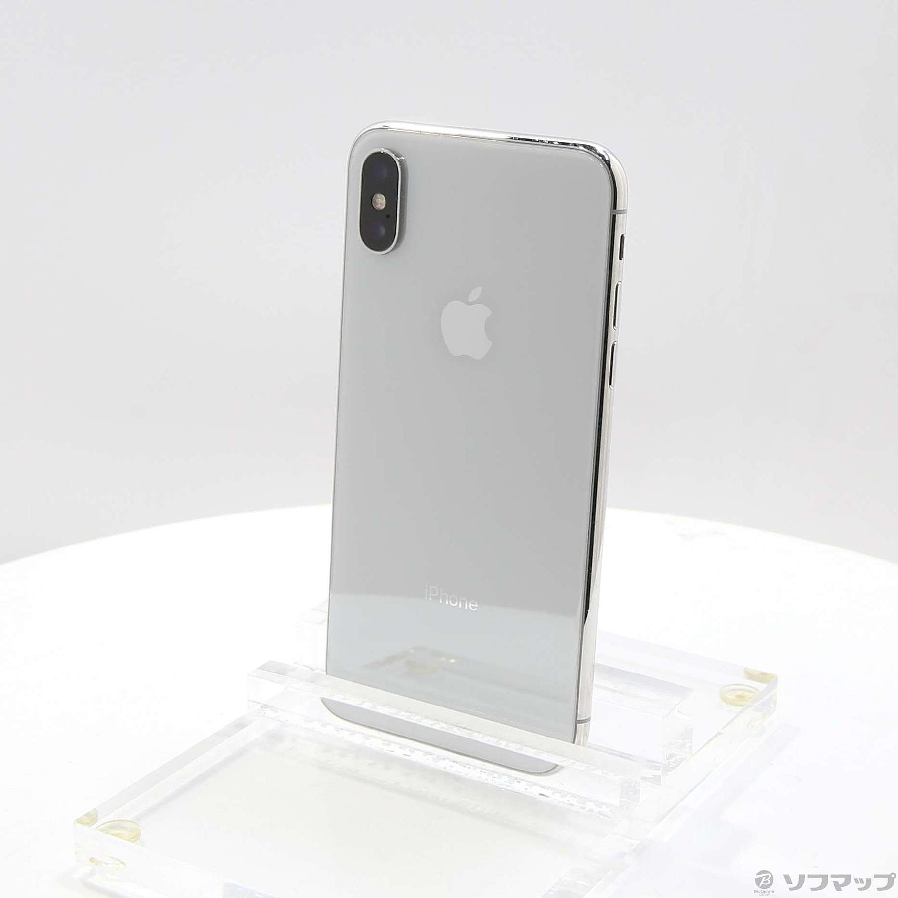 (中古)Apple iPhoneX 256GB シルバー NQC22J/A SIMフリー(371-ud)