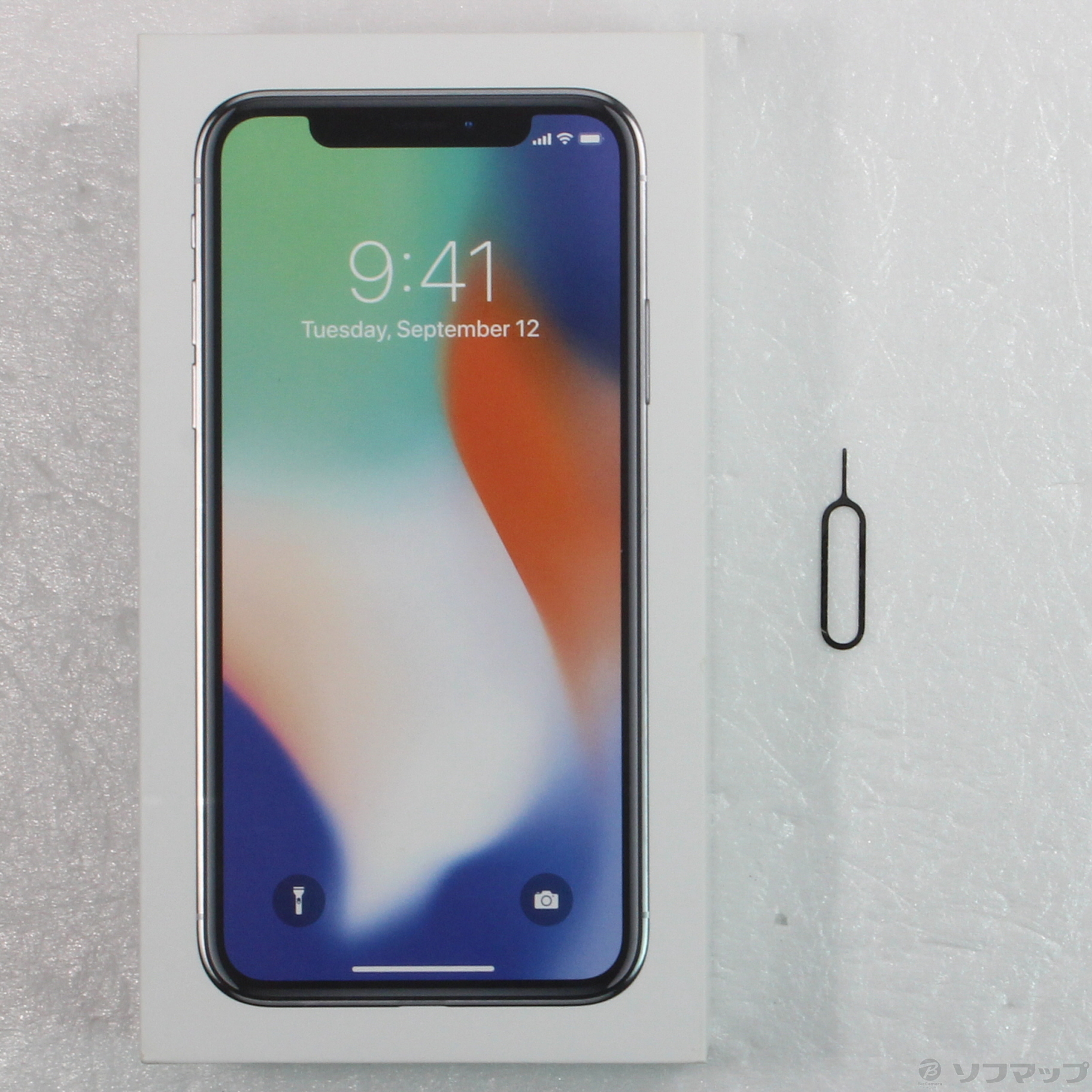 中古】iPhoneX 256GB シルバー MQC22J／A SIMフリー [2133051780381