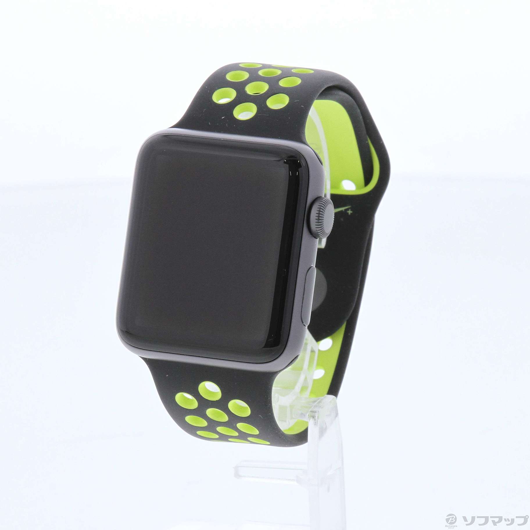 Apple Watch Series 2 Nike+ 42mm スペースグレイアルミニウムケース ブラック／ボルトNikeスポーツバンド