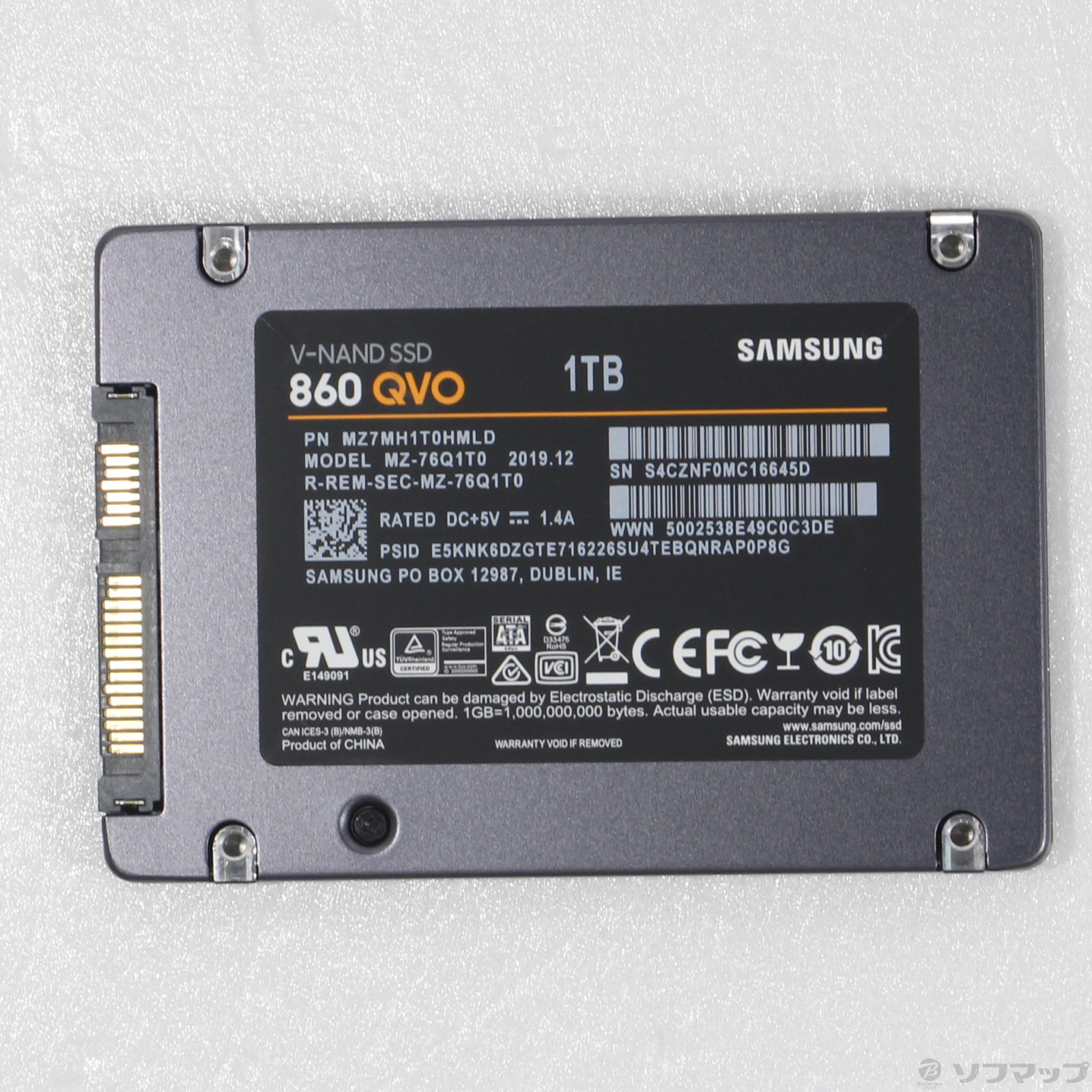 中古】SSD 860 QVO MZ-76Q1T0B／IT [2133051815915] - リコレ ...