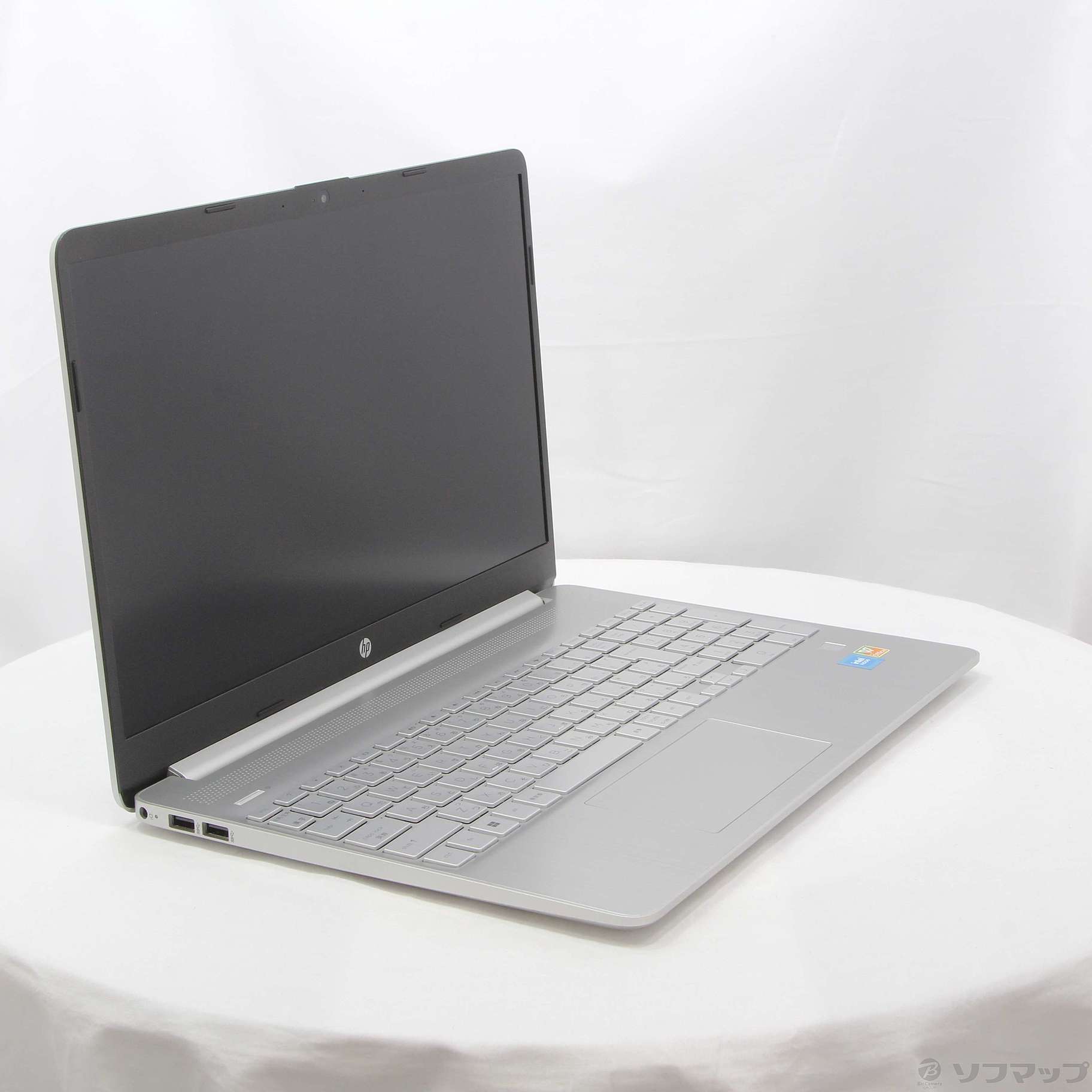 中古)hp (展示品) HP 15s-fq3000 54H86PA-AAAA ナチュラルシルバー(348-ud)