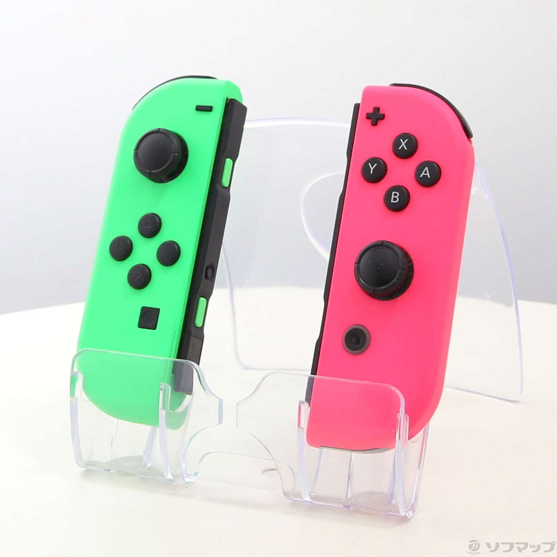 〔中古品〕 JOY-CON (L) ネオングリーン／ (R) ネオンピンク 【Switch】