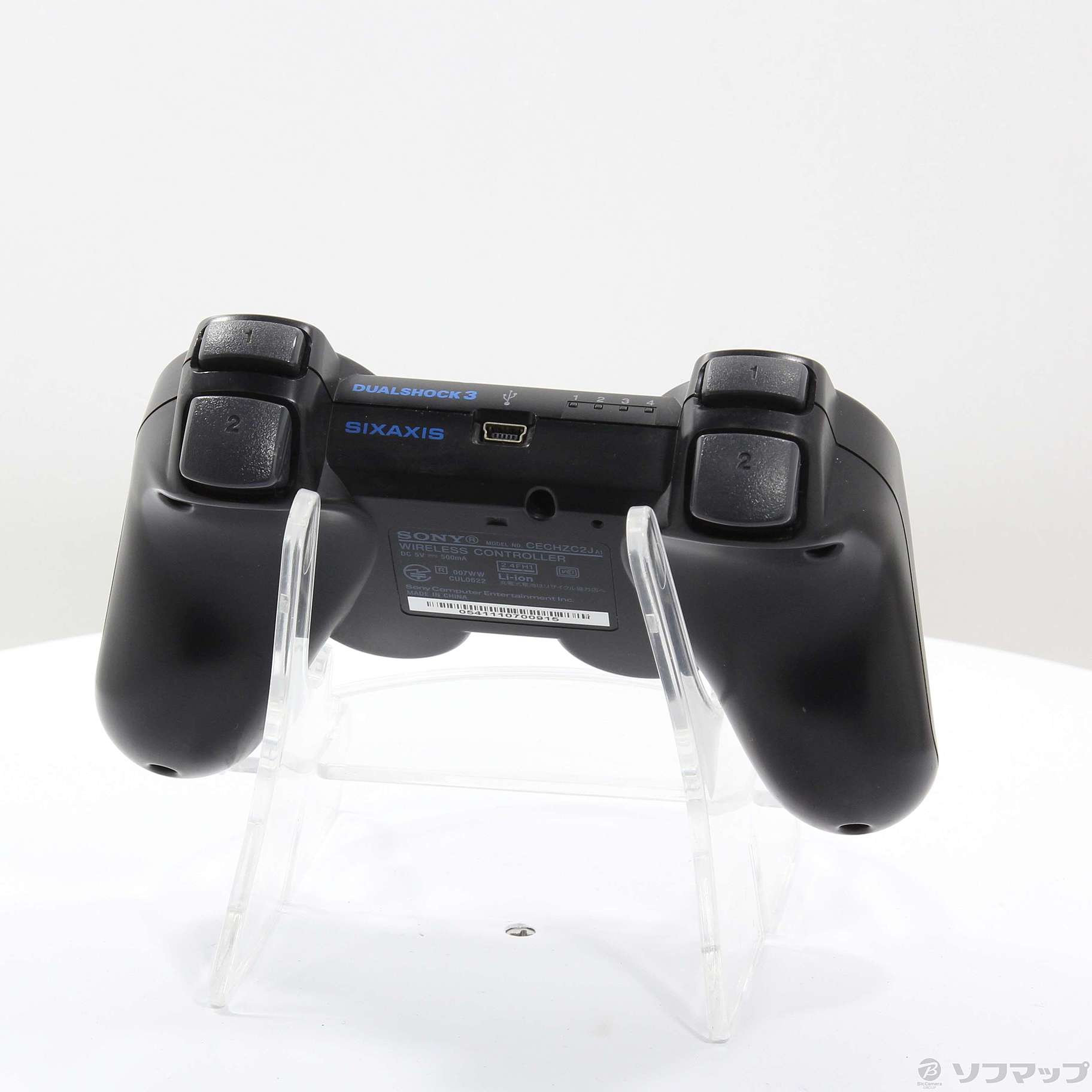 中古】ワイヤレスコントローラー DUALSHOCK3 クリアブラック 【PS3