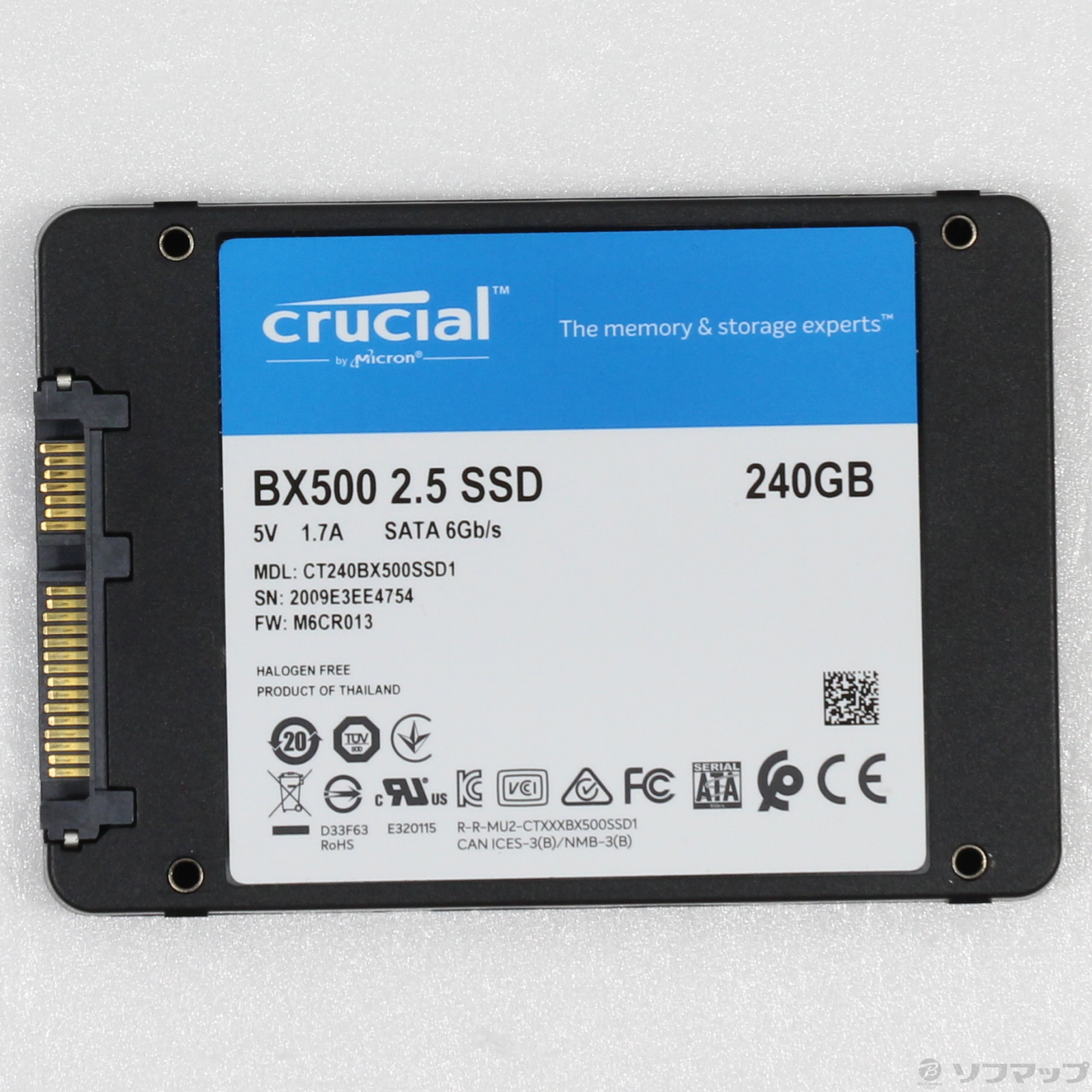 【中古】CT240BX500SSD1JP [2133051856499] リコレ！ビックカメラグループ ソフマップの中古通販サイト