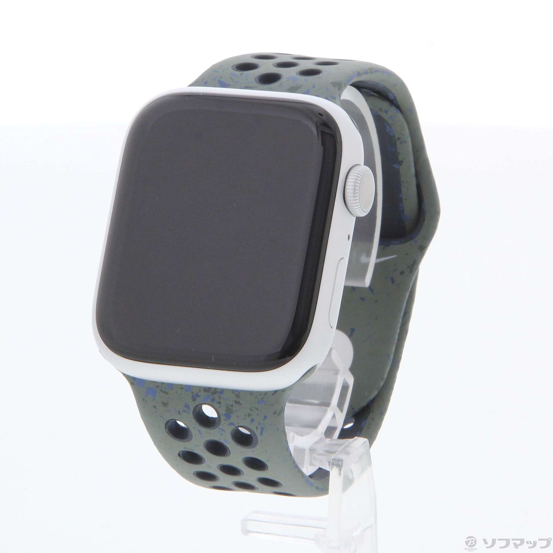 Apple Watch Series 9 GPS 45mm シルバーアルミニウムケース カーゴカーキNikeスポーツバンド