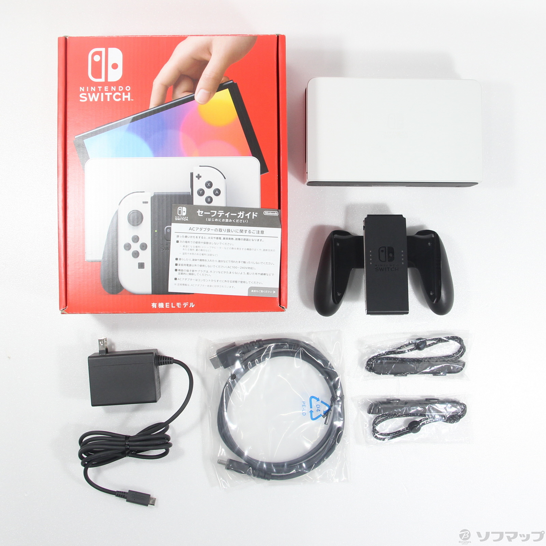 中古品〕 Nintendo Switch 有機ELモデル Joy-Con(L)／(R) ホワイト｜の