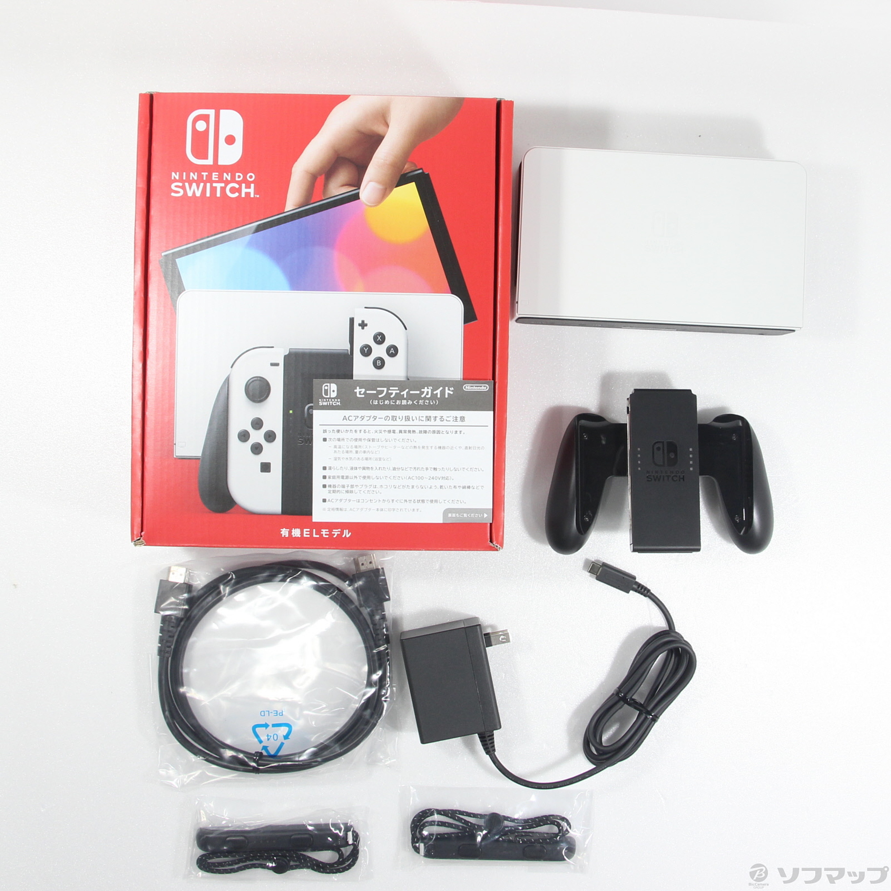 中古品〕 Nintendo Switch 有機ELモデル Joy-Con(L)／(R) ホワイト｜の