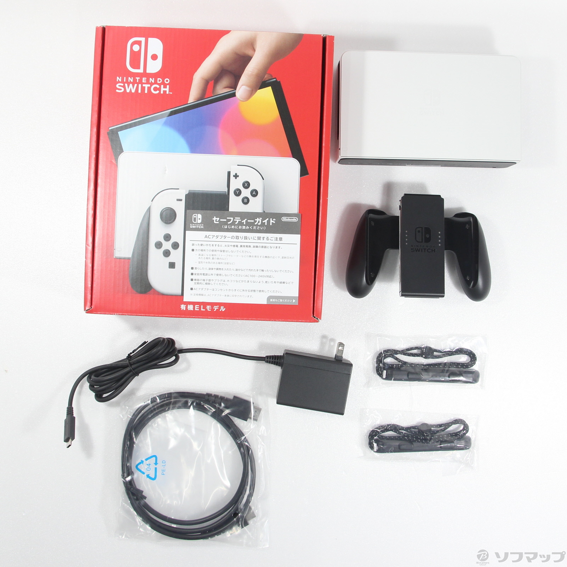 中古品〕 Nintendo Switch 有機ELモデル Joy-Con(L)／(R) ホワイト｜の