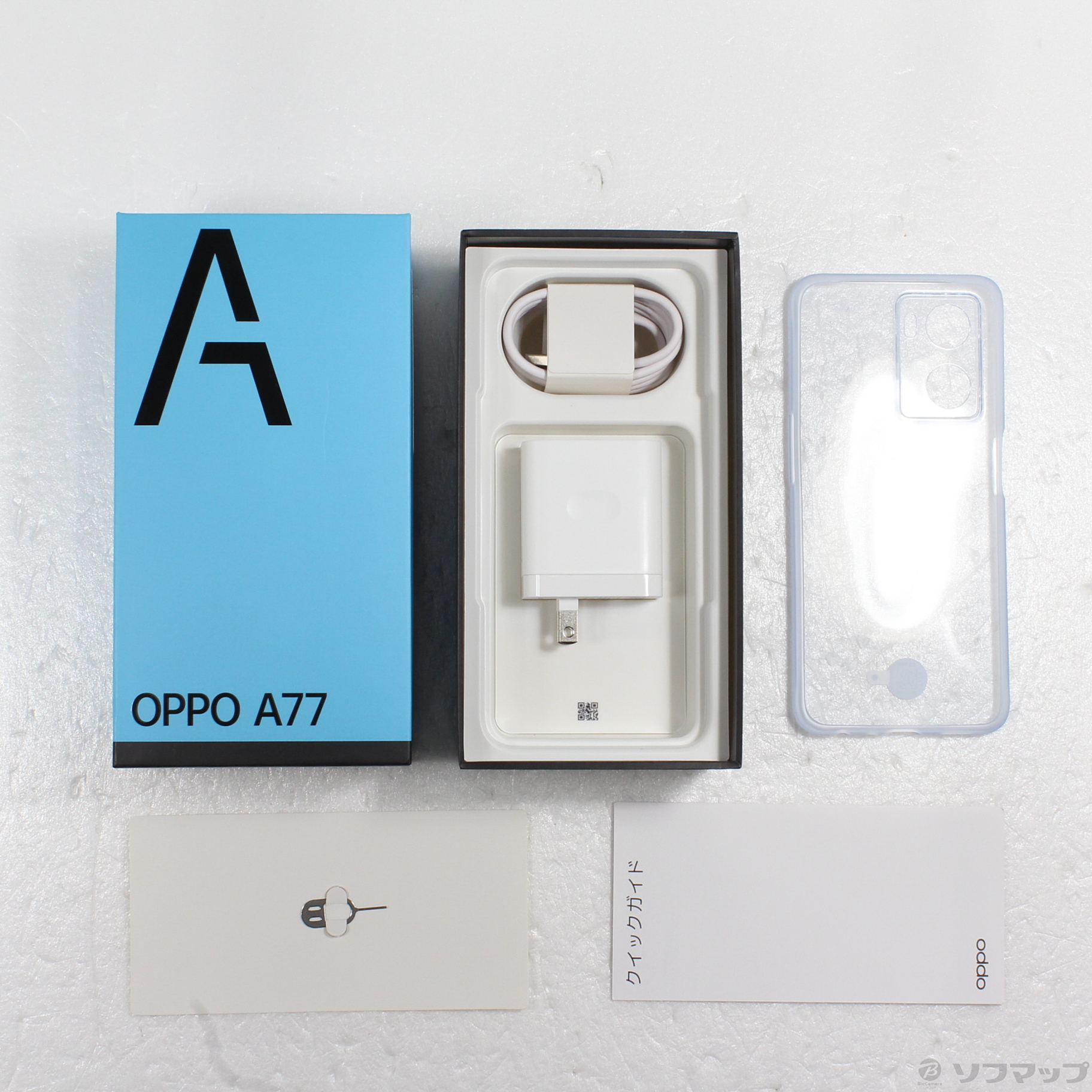 中古】OPPO A77 128GB ブラック CPH2385 SIMフリー [2133051930045