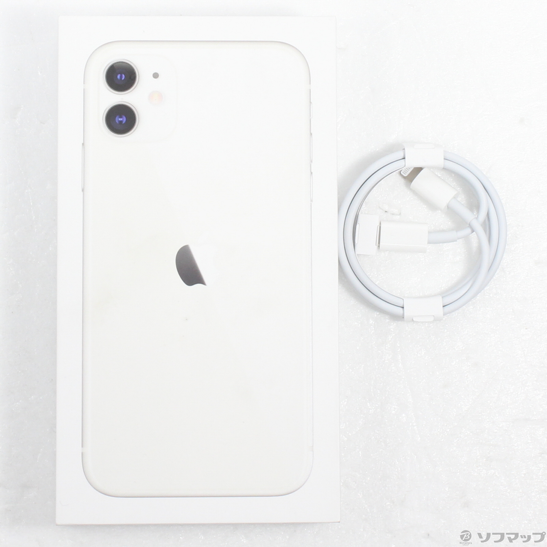 中古】iPhone11 128GB ホワイト MHDJ3J／A SIMフリー [2133051943793 