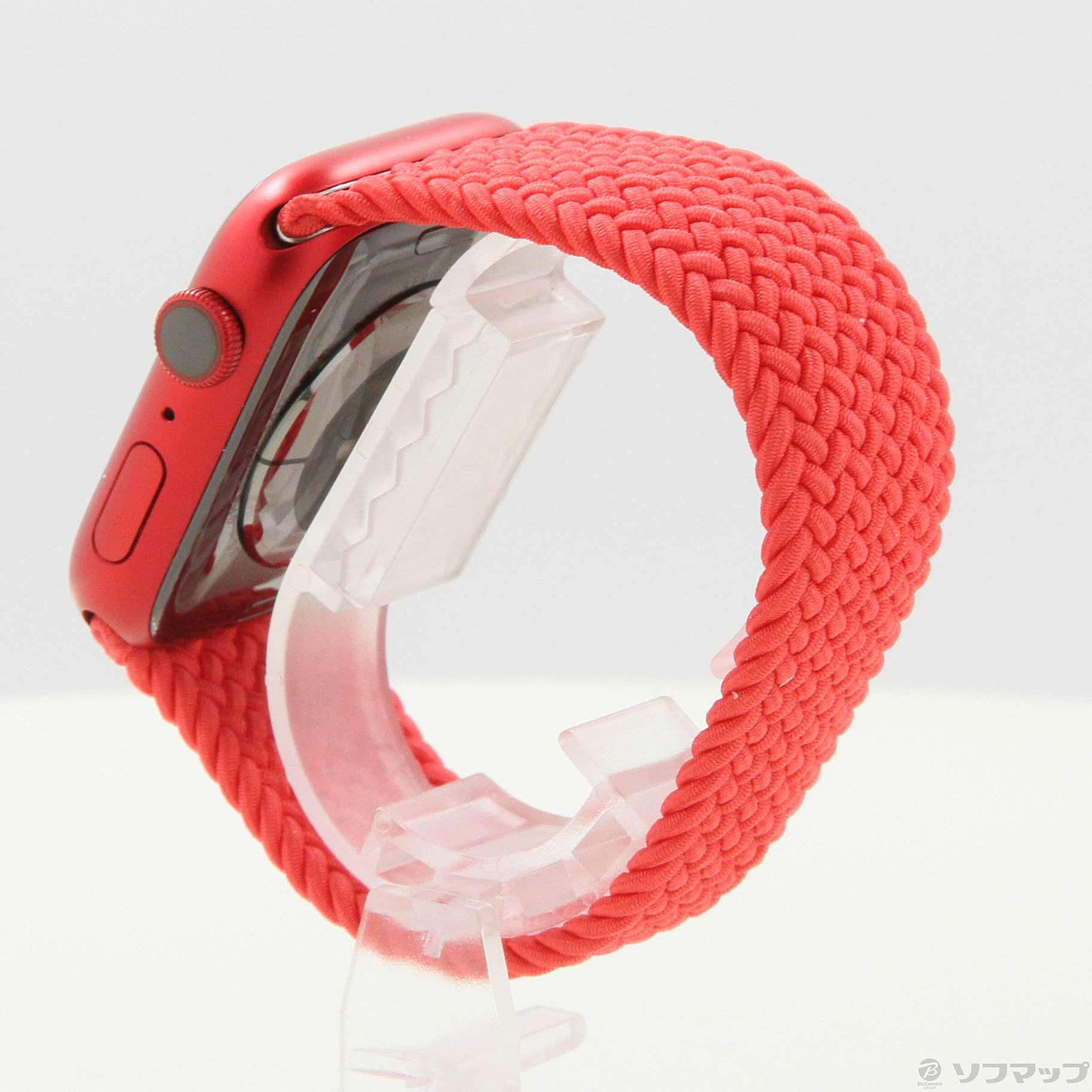 中古品〕 Apple Watch Series 8 GPS 45mm (PRODUCT)REDアルミニウムケース レッドブレイデッドソロループ  Apple Watch - Com