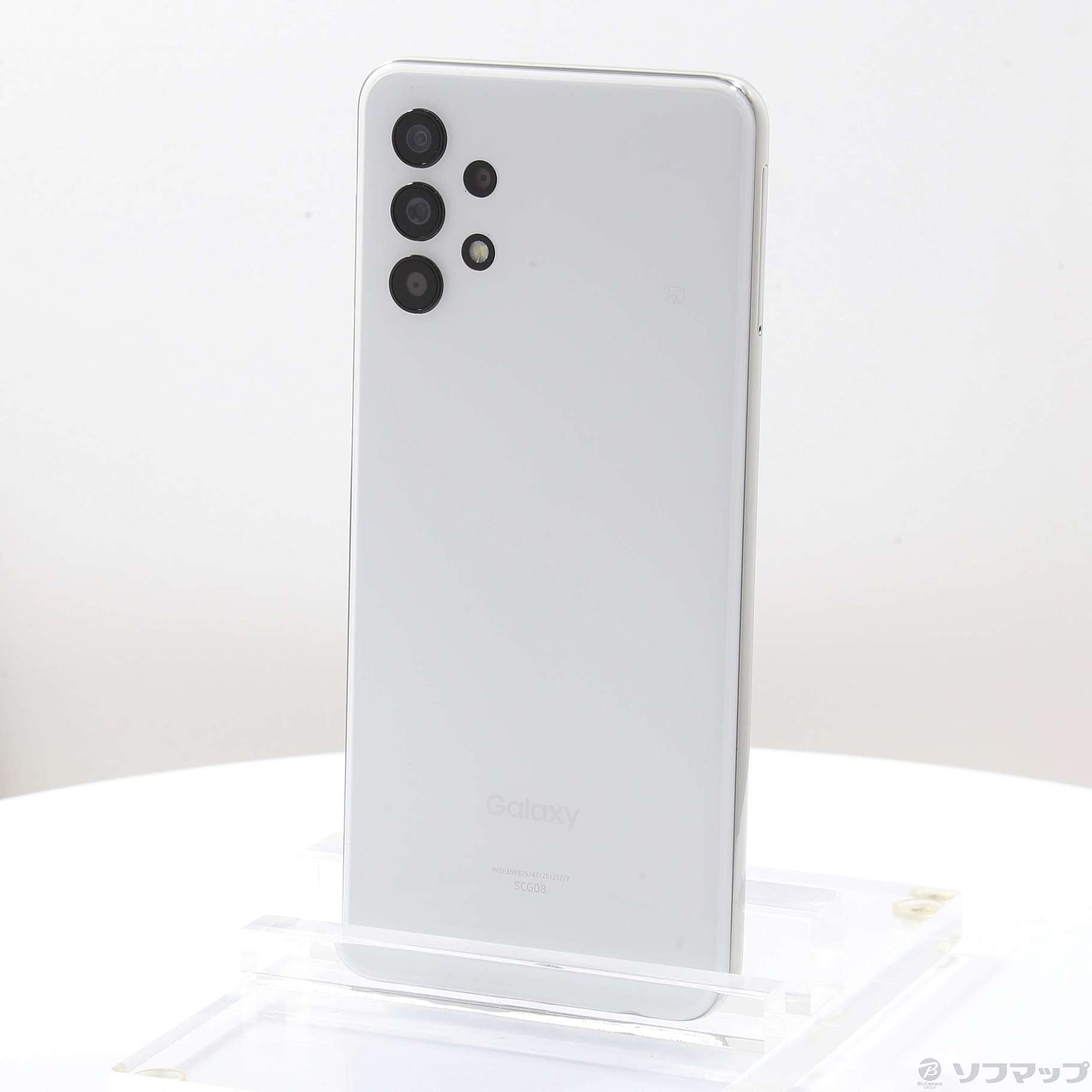 中古】GALAXY A32 5G 64GB オーサムホワイト SCG08 auロック解除