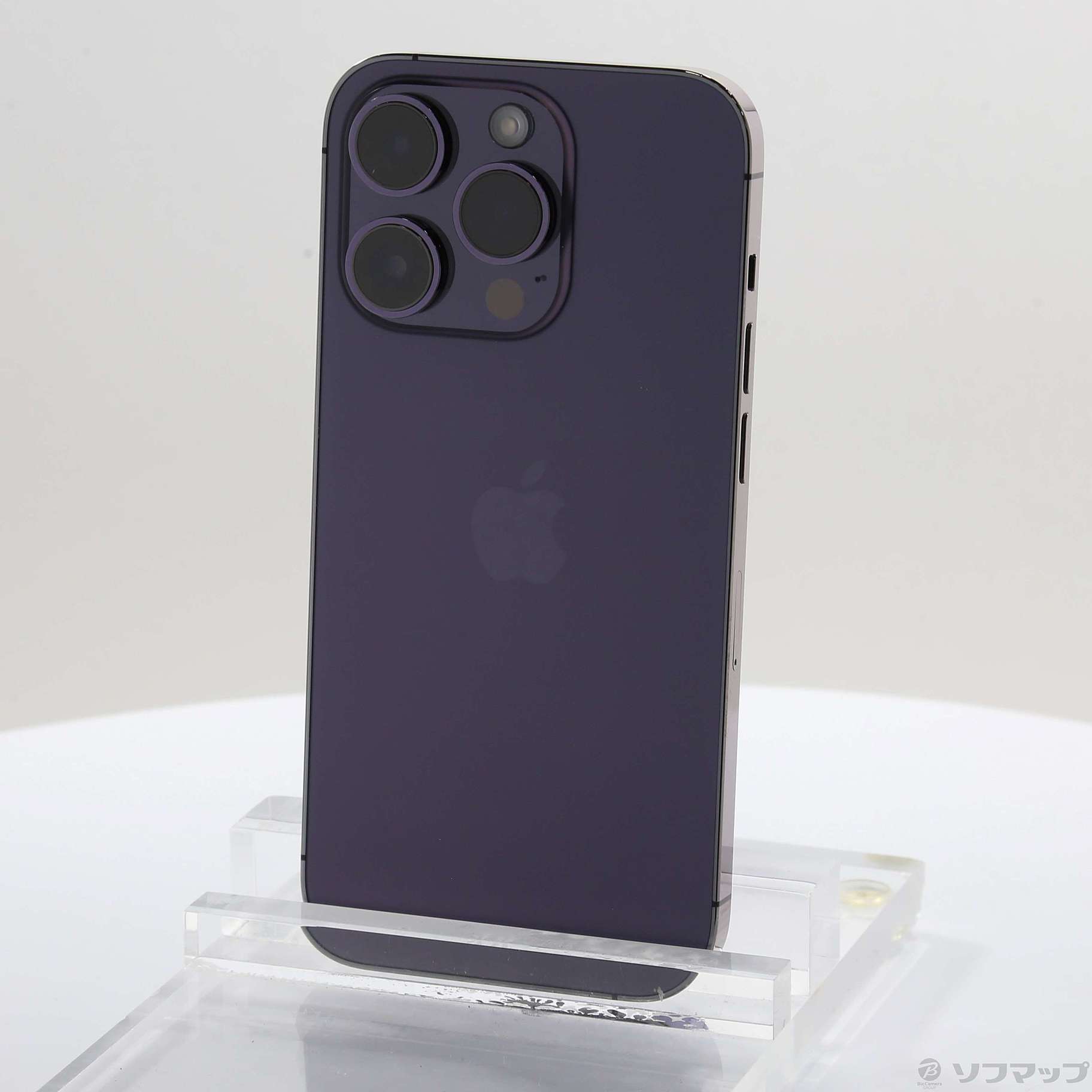 中古】iPhone14 Pro 128GB ディープパープル MQ0F3J／A SIMフリー 
