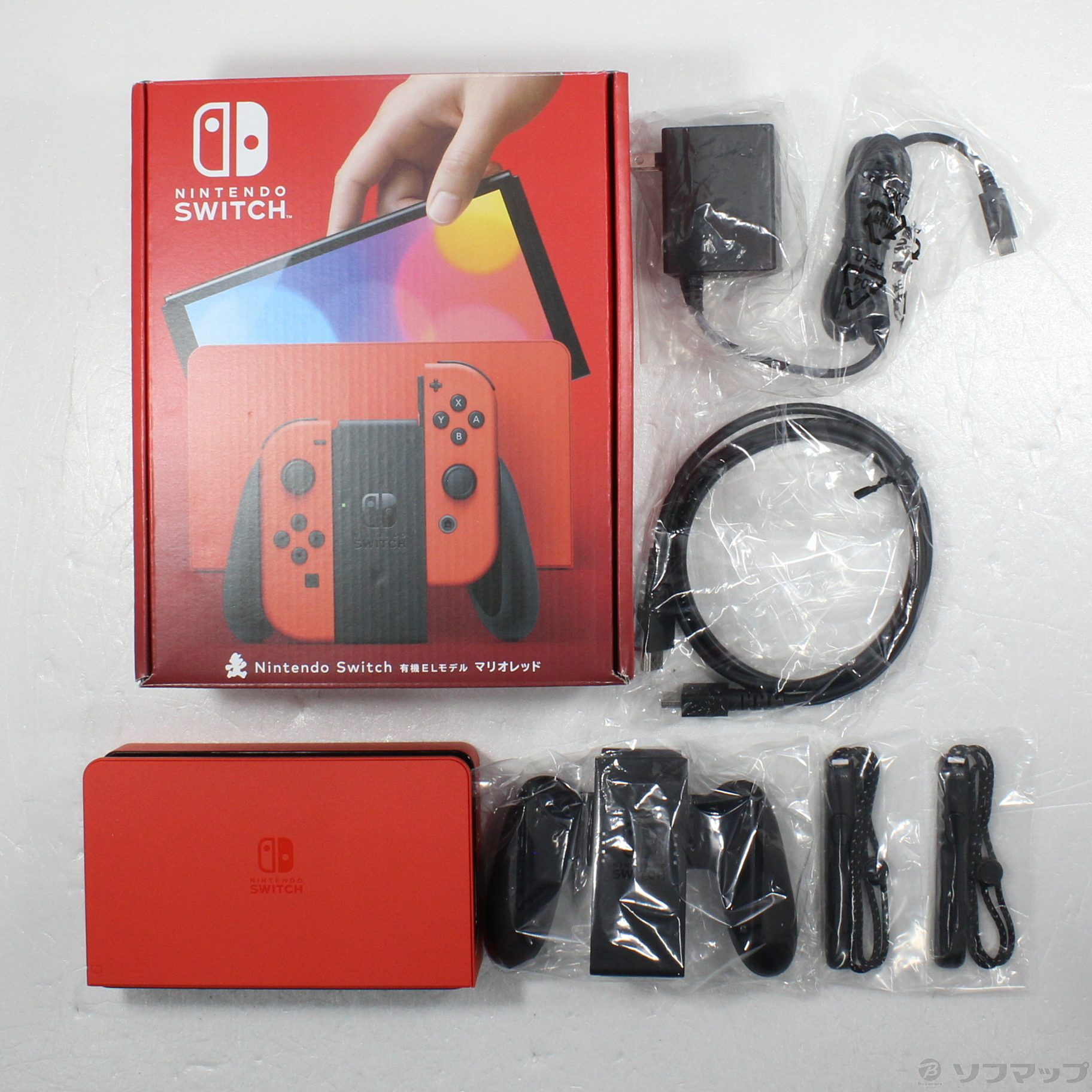 中古品〕 Nintendo Nintendo Switch 有機ELモデル マリオレッド｜の