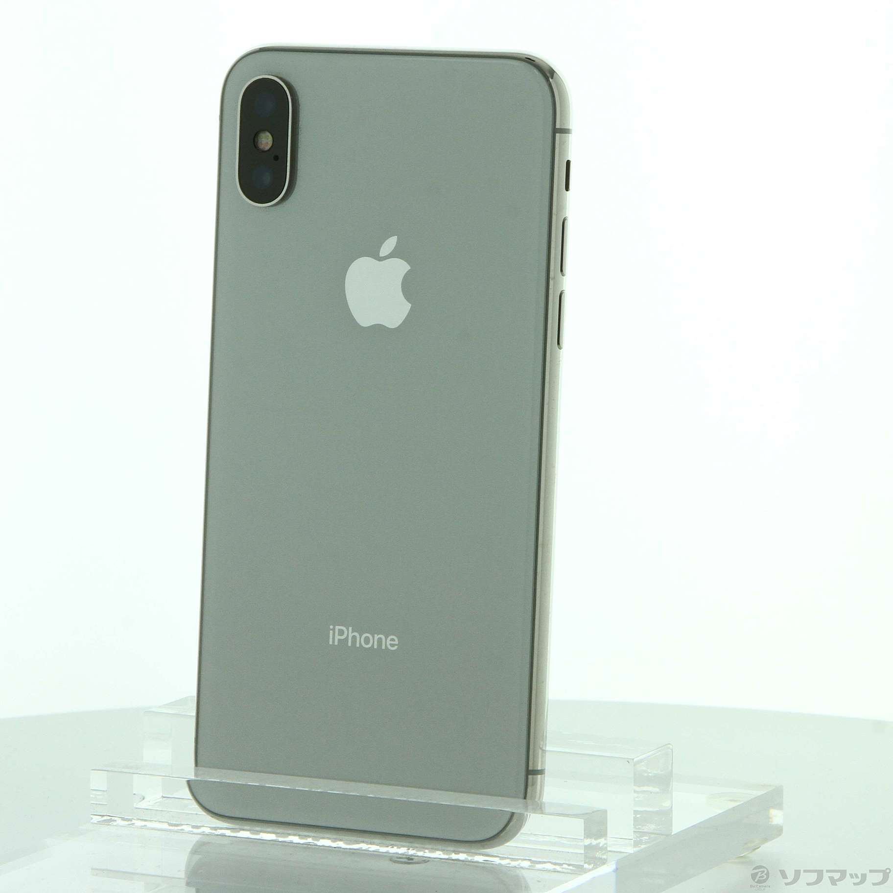 (中古)Apple iPhoneX 64GB シルバー MQAY2J/A SIMフリー(198-ud)