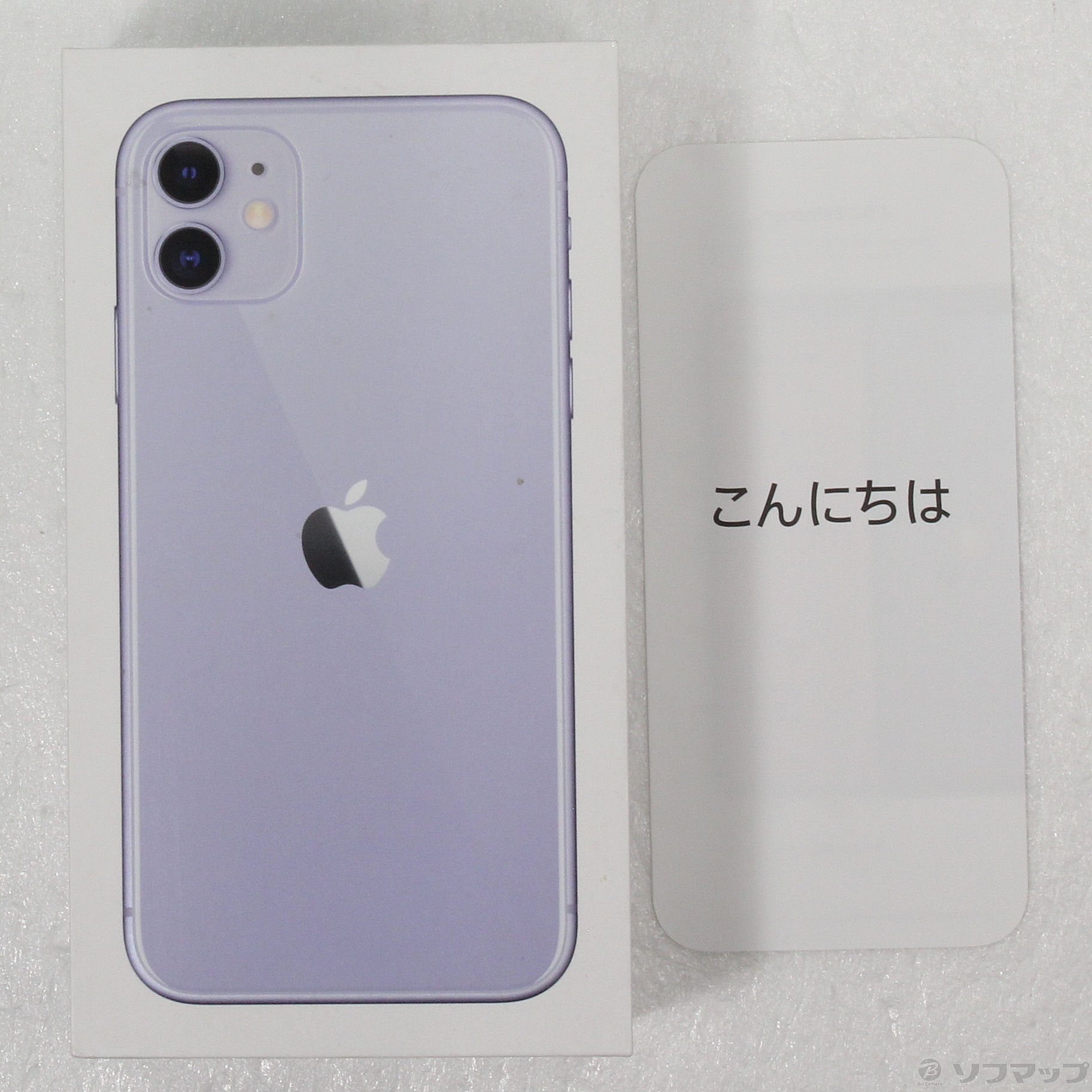 中古】iPhone11 64GB パープル MWLX2J／A SIMフリー [2133051972007