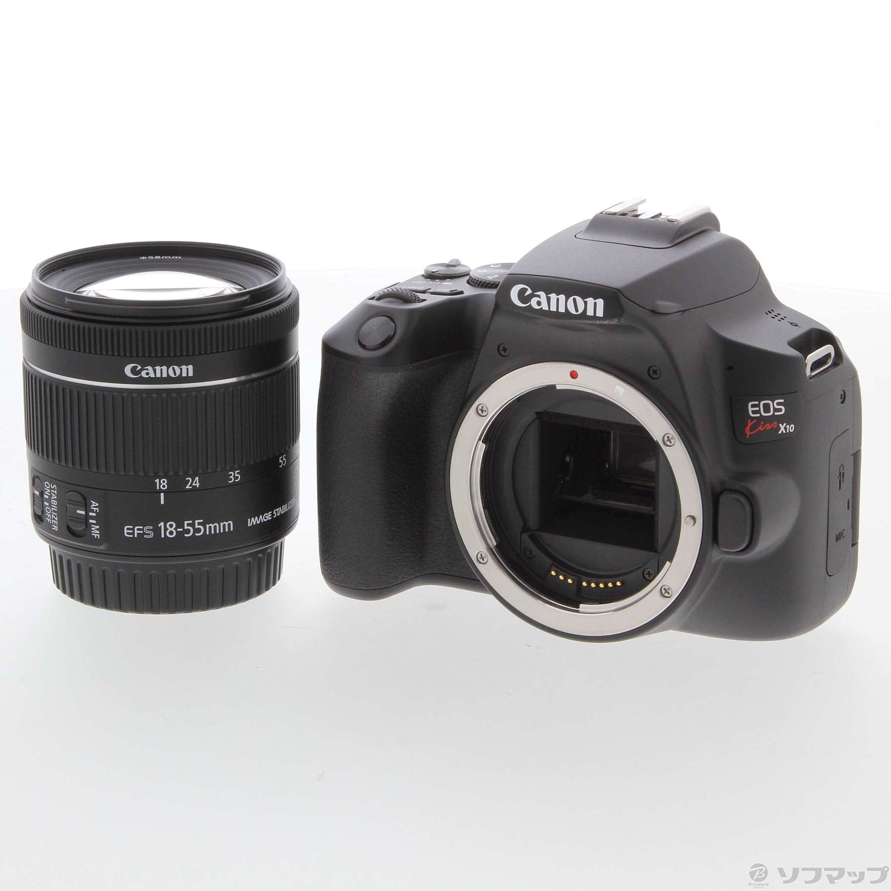 中古】EOS Kiss X10 EF-S18-55 IS STM レンズキット ブラック [2133051976463] -  リコレ！|ビックカメラグループ ソフマップの中古通販サイト